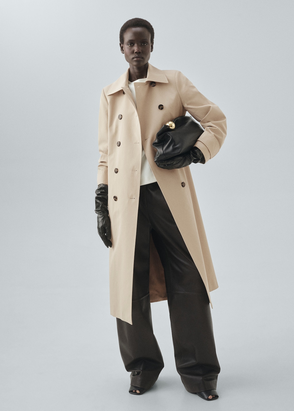 Mango Classic 100% cotton trench coat