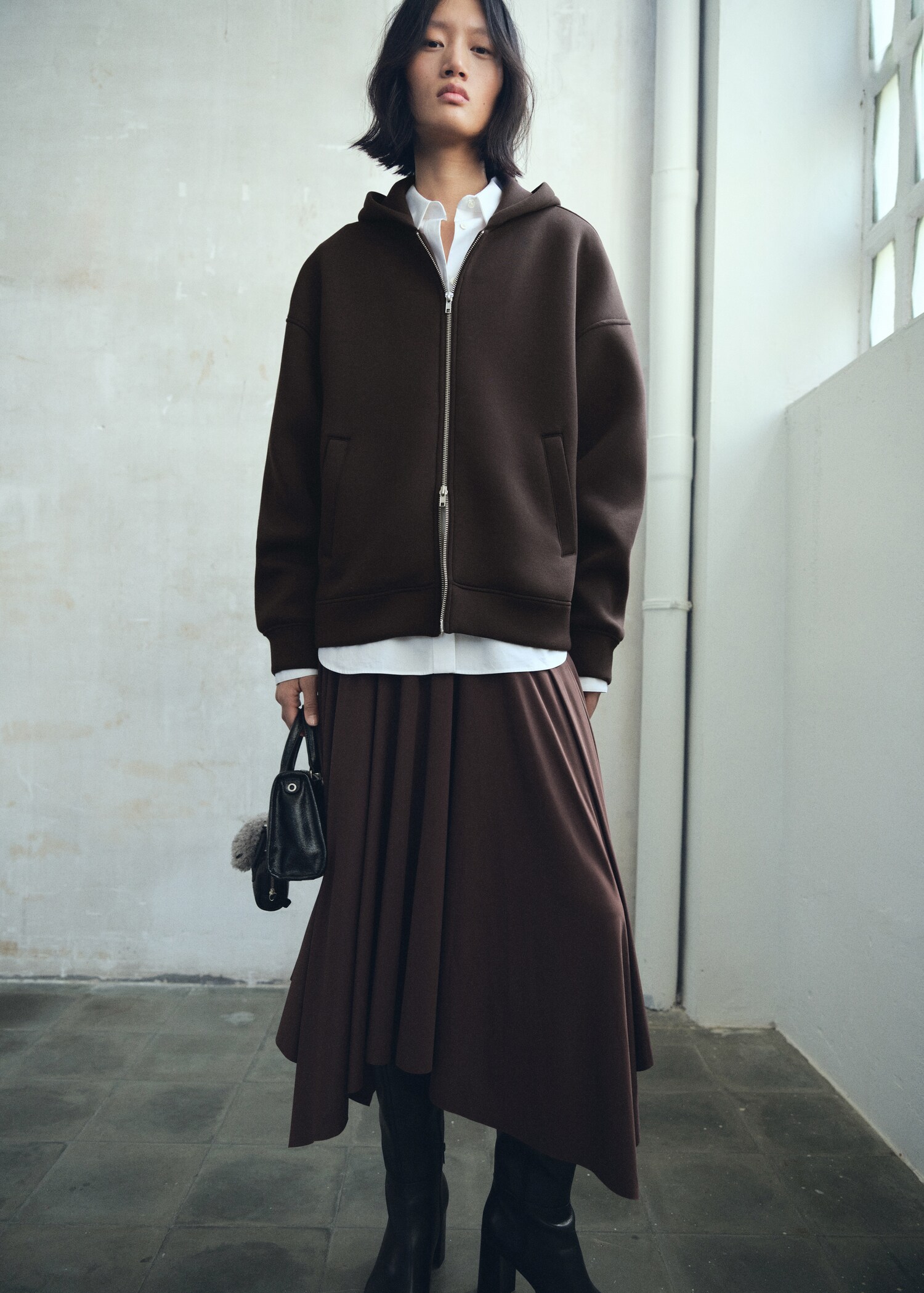 Oversized hooded jacket - General plane
