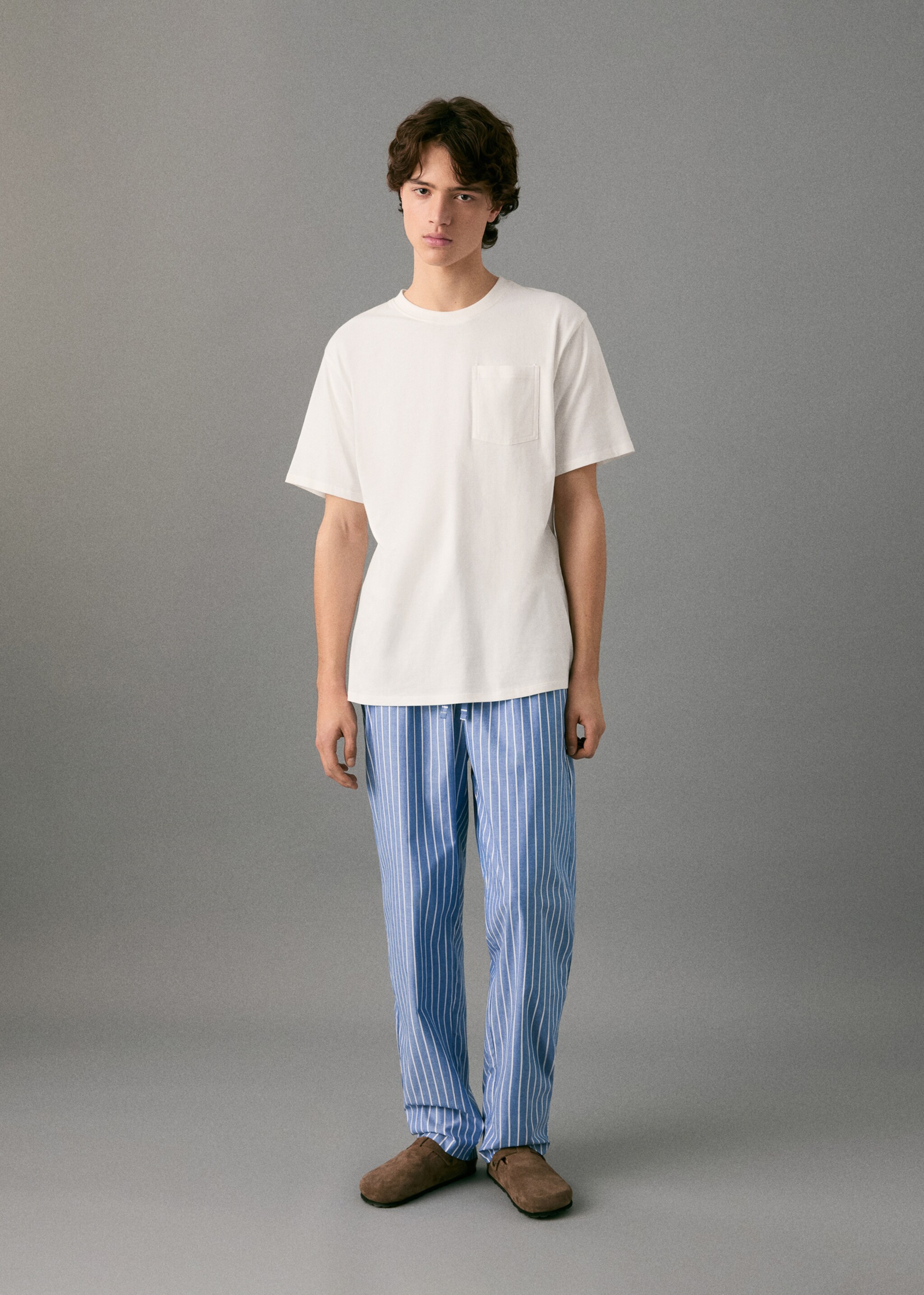 Striped long pyjamas - General plane, Off White. Ref: 17095822-00.
