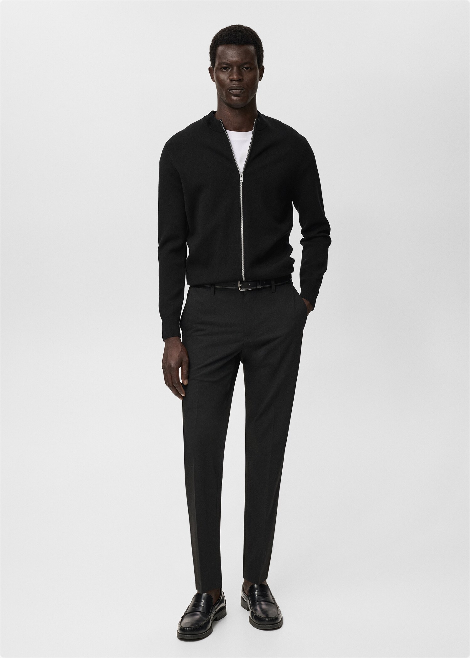 Cardigan maglia zip - Piano generale