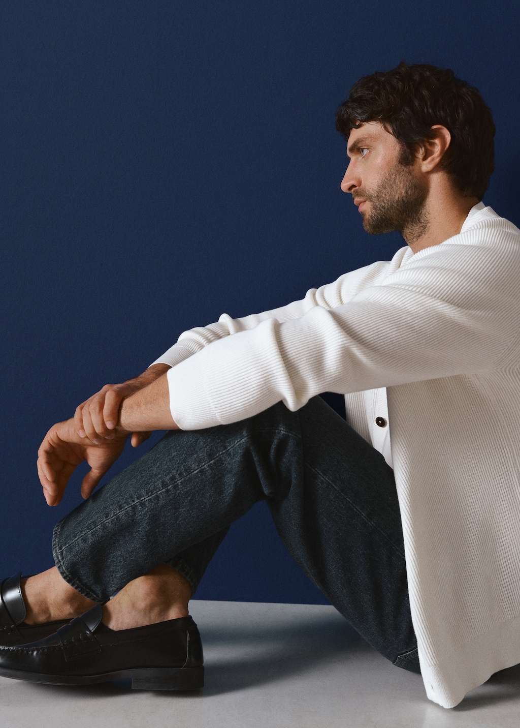 Leather penny loafers