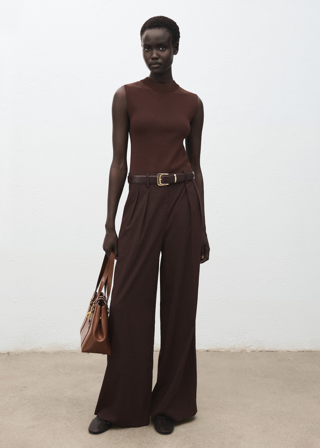 Pinstripe jumpsuit combination