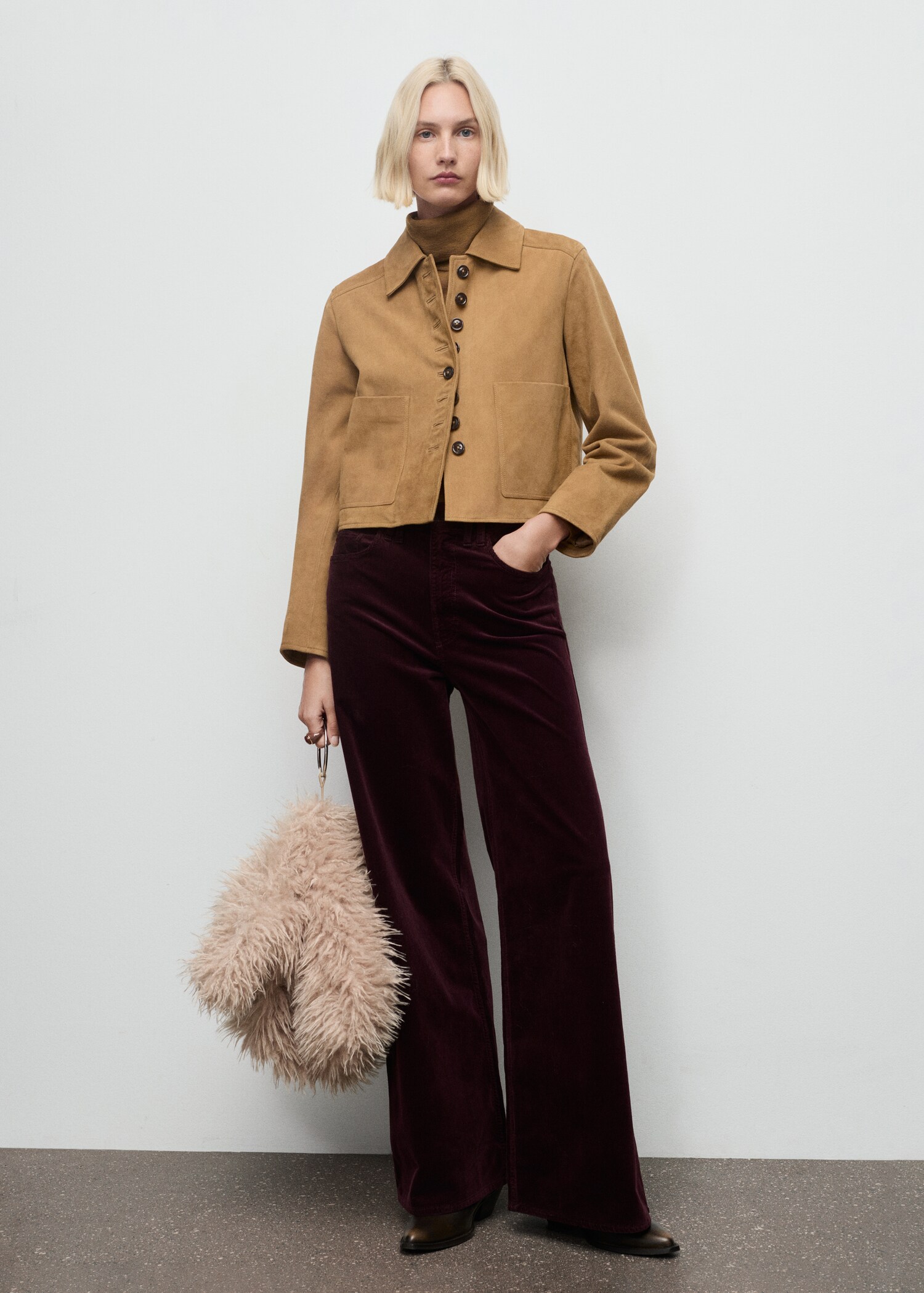 Wide-leg corduroy jeans - General plane