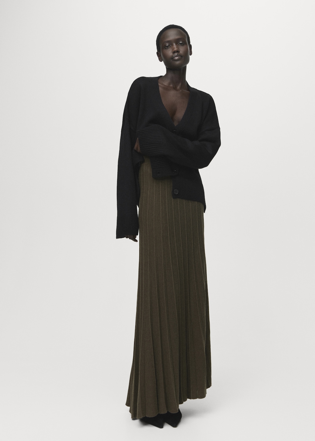 Mango Oversized V-neck cardigan