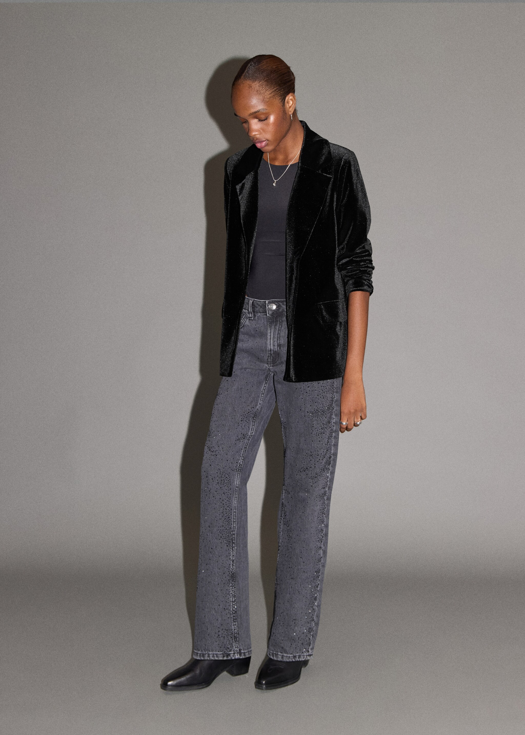 Velvet jacket - General plane, Black. Ref: 17098272-00.
