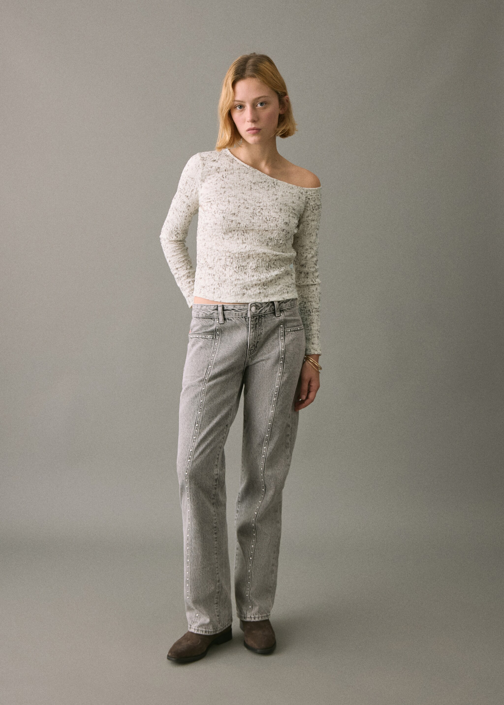 T-shirt femme - General plane, Ecru. Ref: 17098288-00.