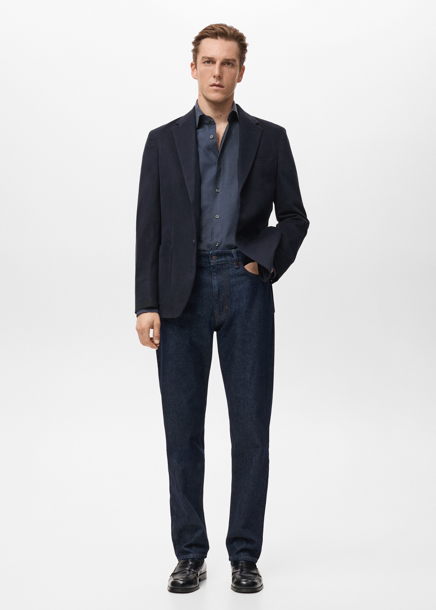 Veste slim fit coton - Plan général