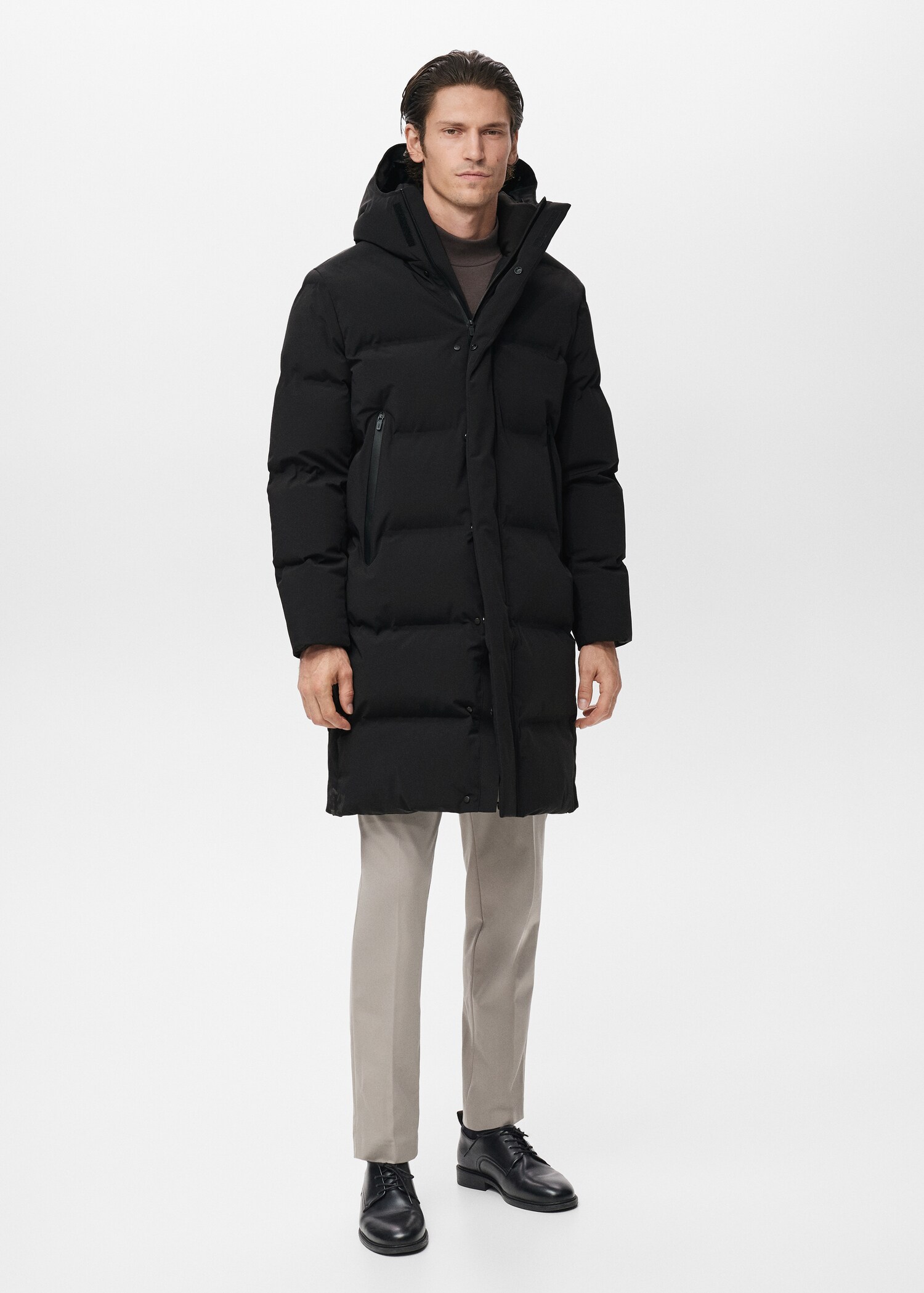 Long Waterproof Anorak with Thermolite® Filling - General plane