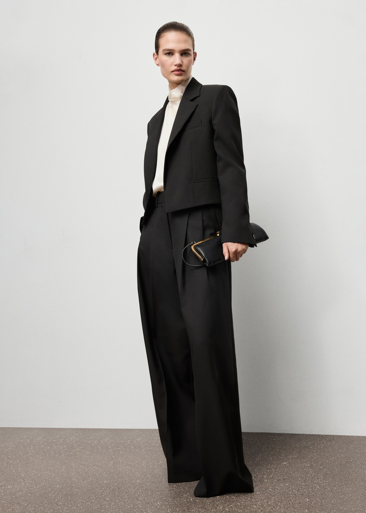 Crop suit blazer - General plane