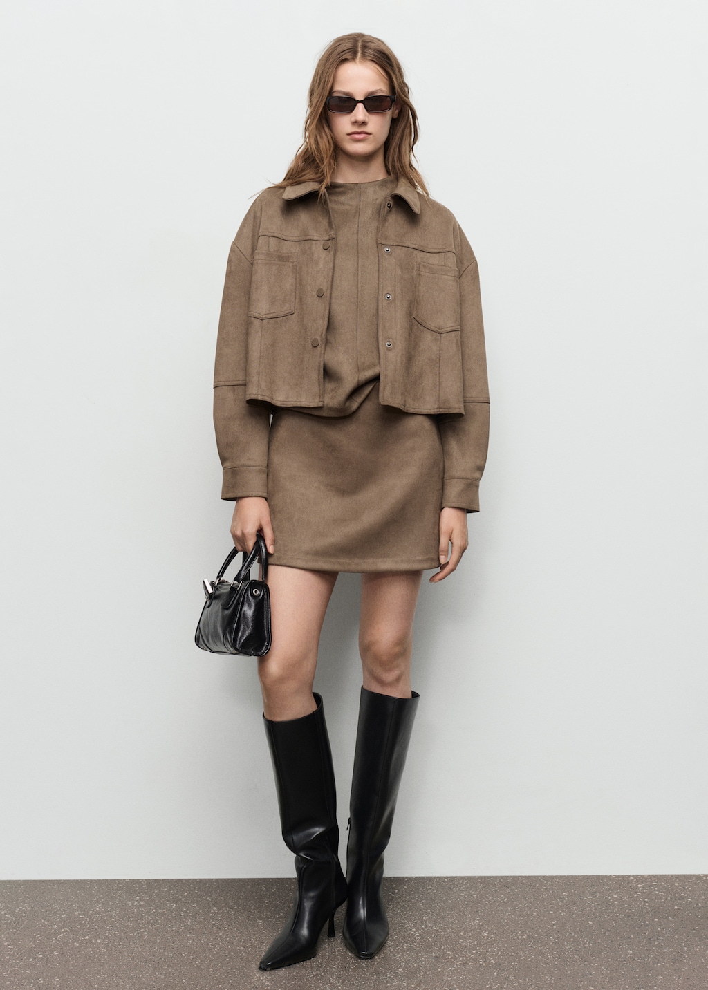 Faux-effect jacket with pockets