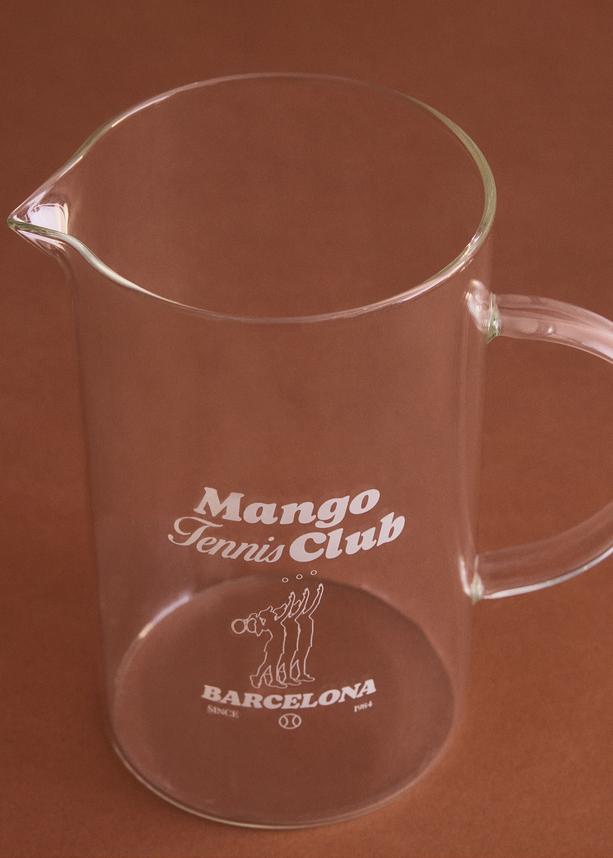 Design-Krug aus Borosilikatglas mit Henkel - Allgemeine Ansicht