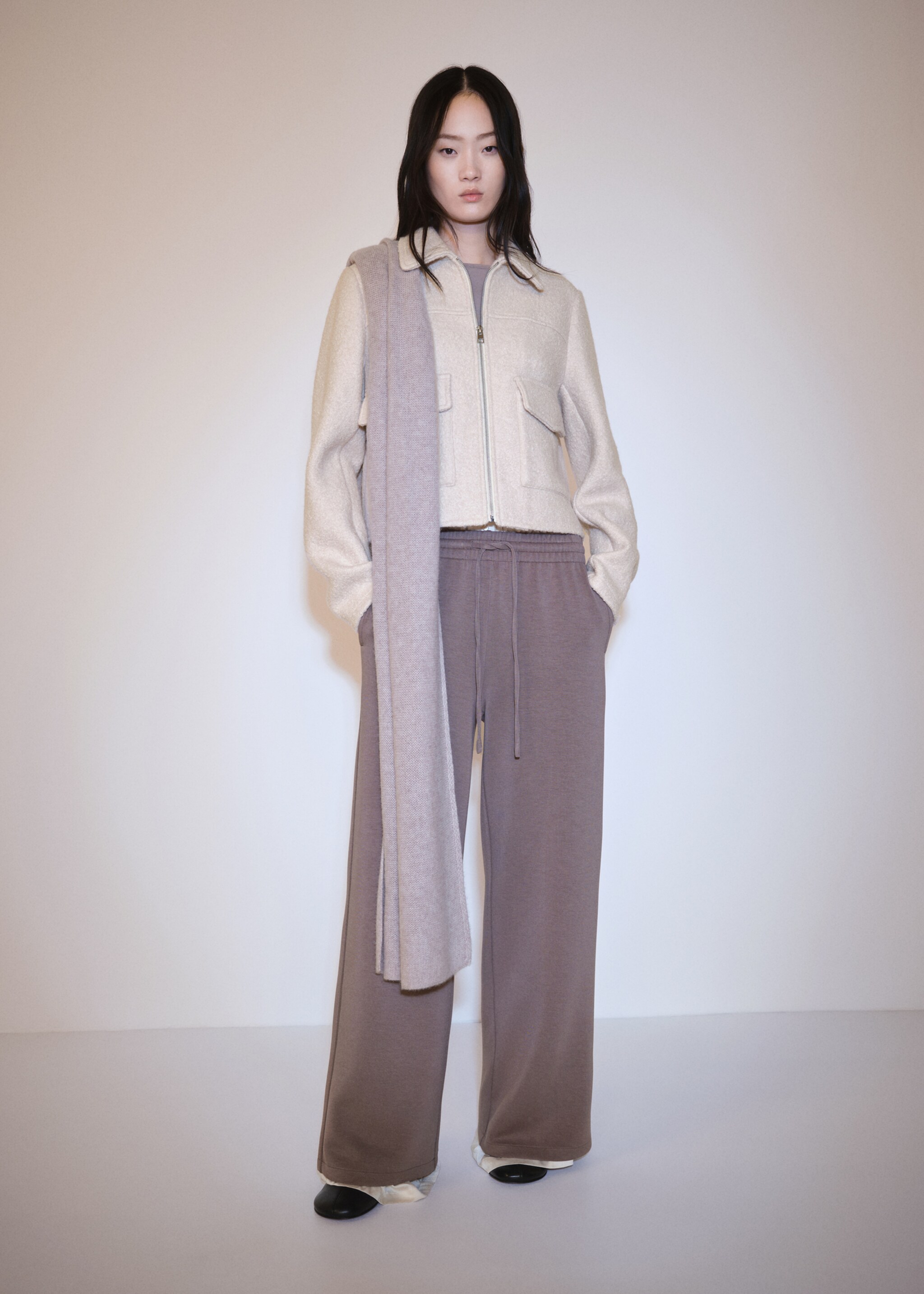 Wool jacket with pockets - General plane