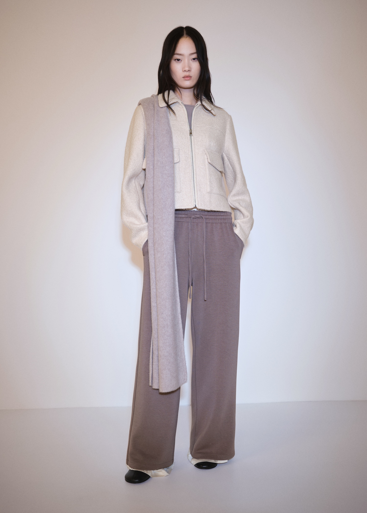 Wool jacket with pockets - General plane