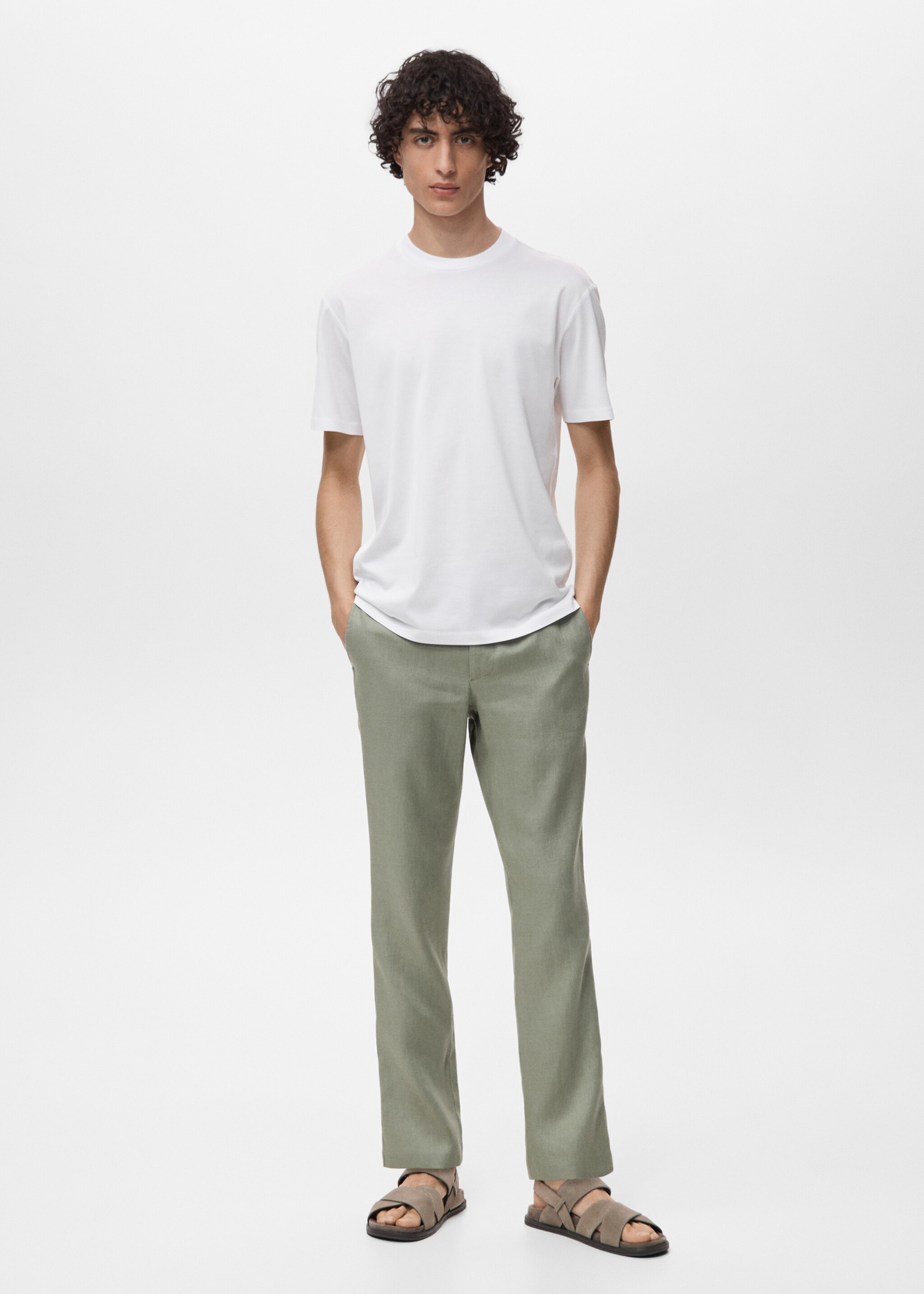 100% cotton slim-fit t-shirt - General plane