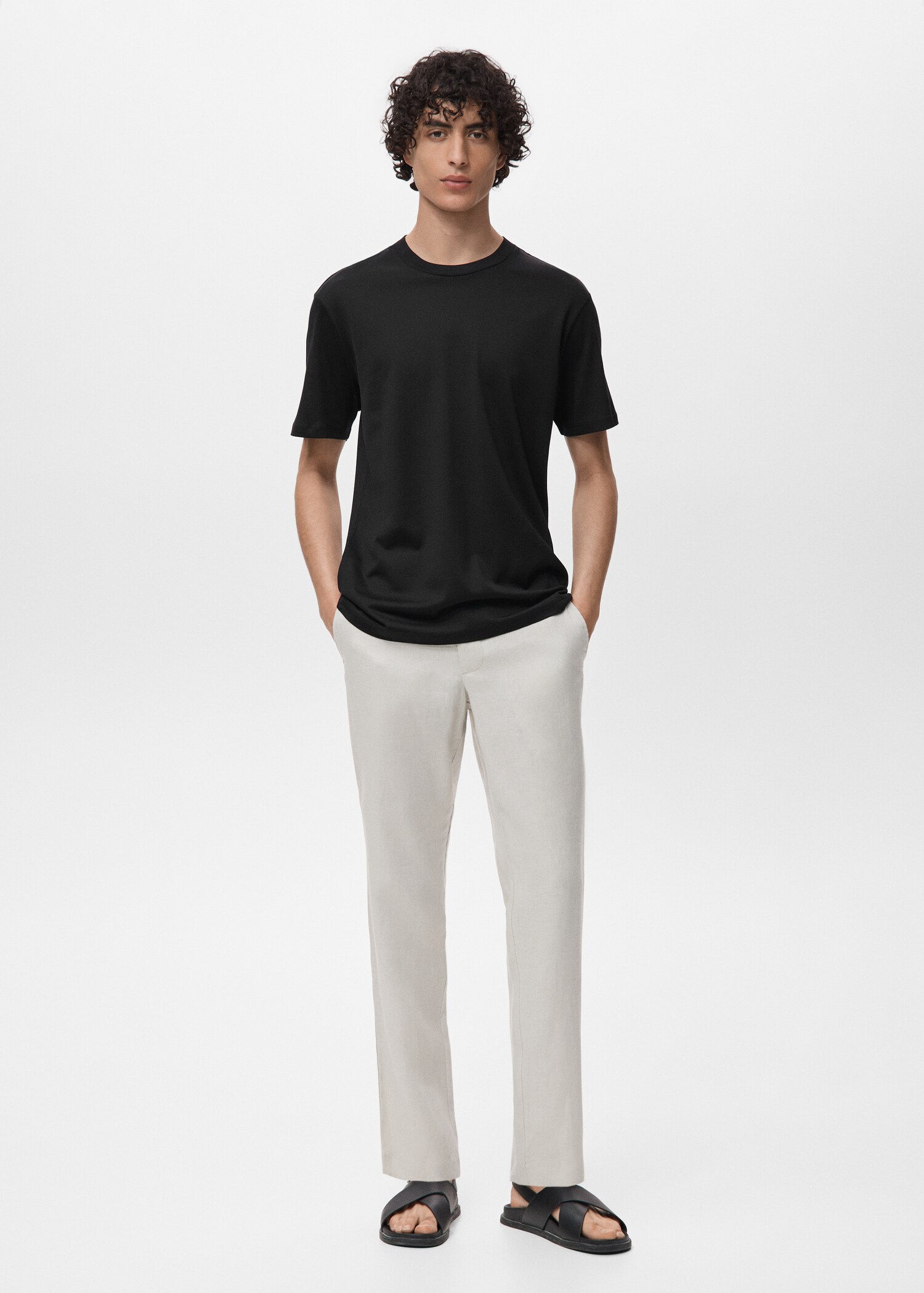 Camiseta 100% algodón slim fit - Plano general