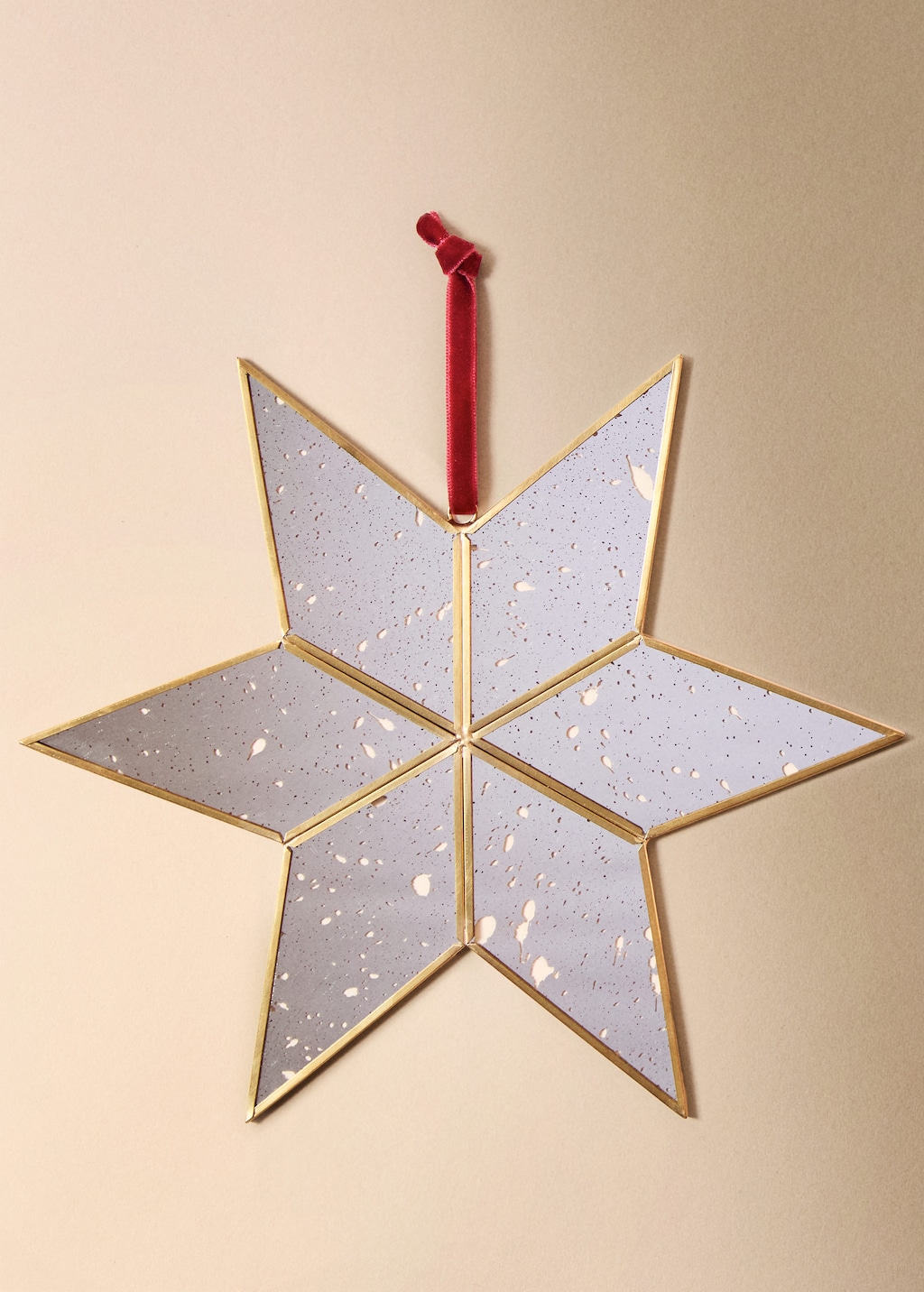 Mango Maxi Crystal Star Decoration Gold
