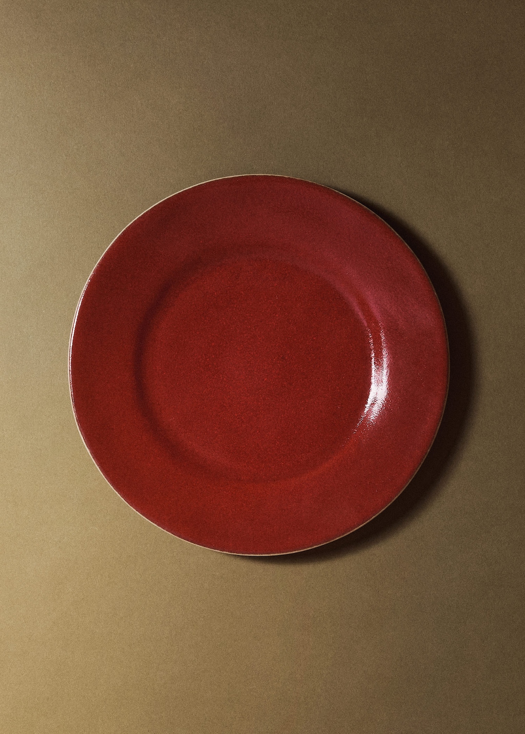 Mango Home Organic-style Dessert Plate Red
