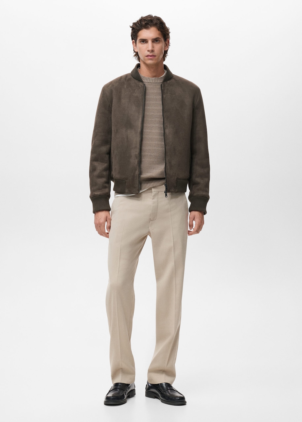Mango Man Jacket Anil Brown