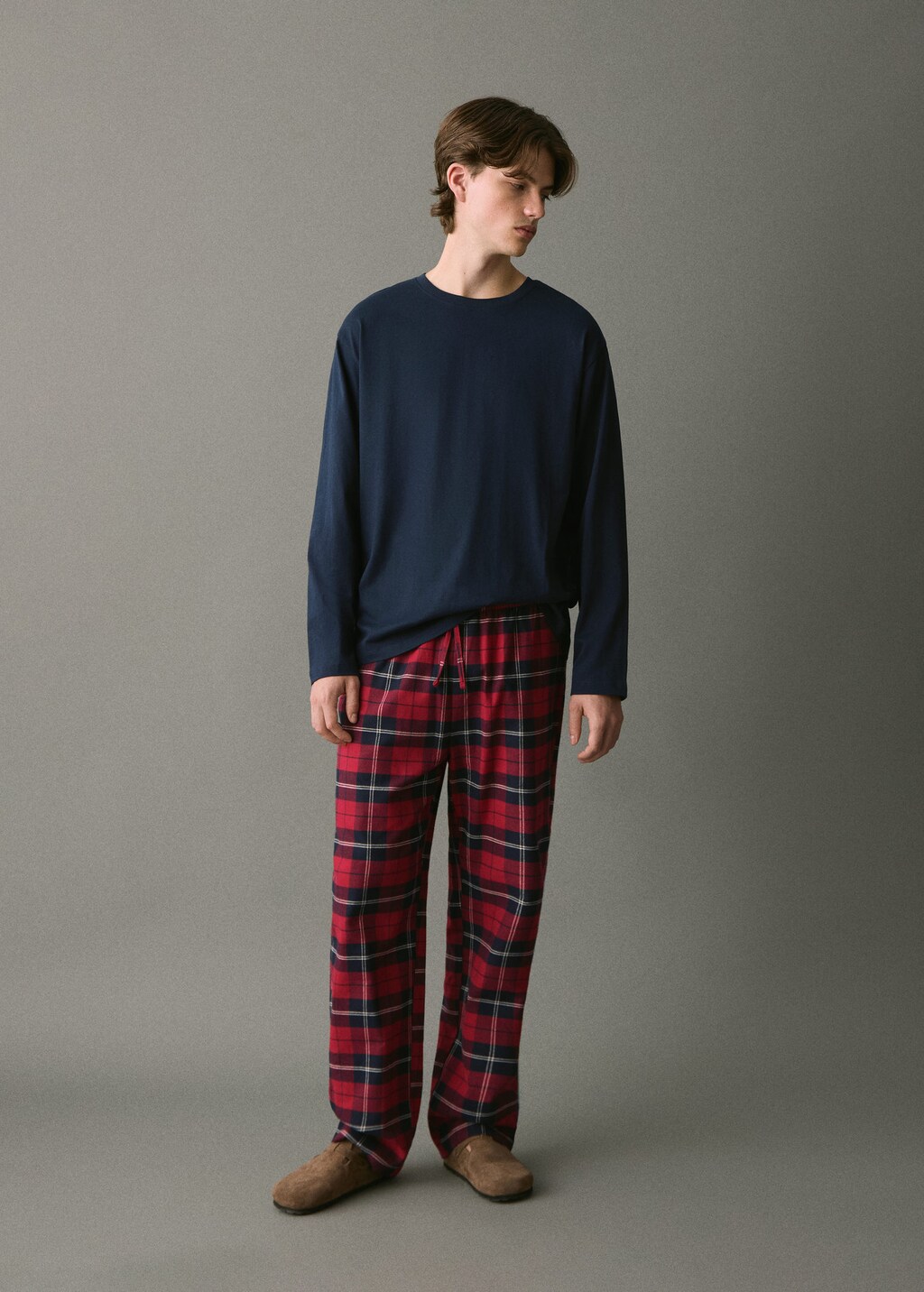 Set of long check pyjamas red – Teenage boy – XS – MANGO TEEN Set of long check pyjamas red – Teenage boy – XS – MANGO TEEN