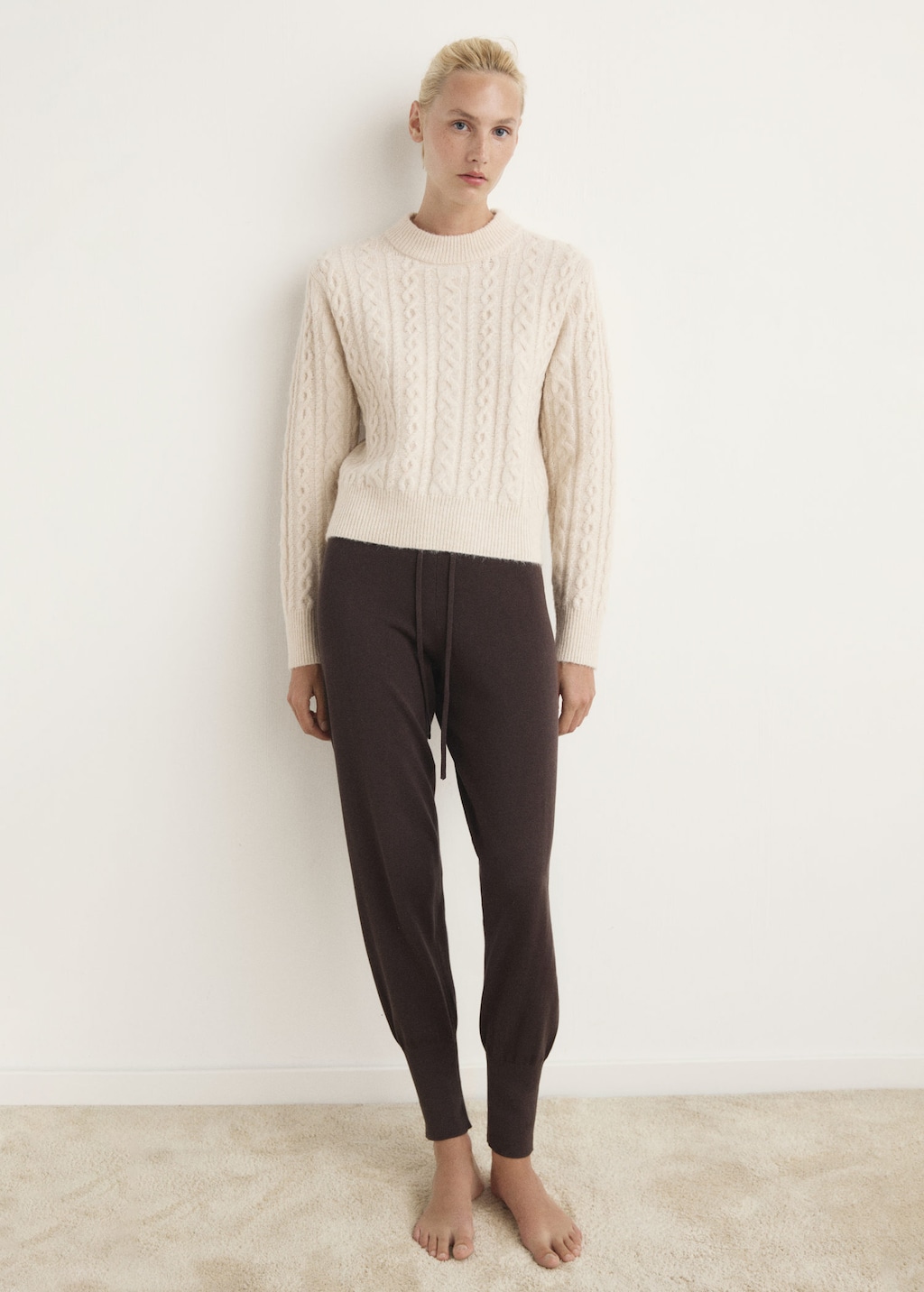 Mango Pyjama Sweater Bello Ecru In Neutral