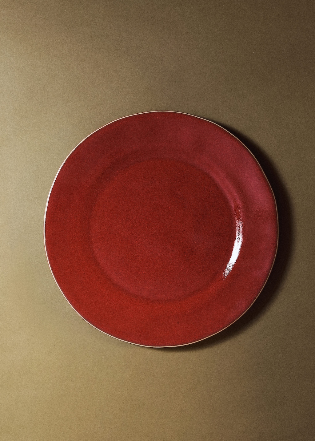 Mango Home Organic-style Dinner Plate Red