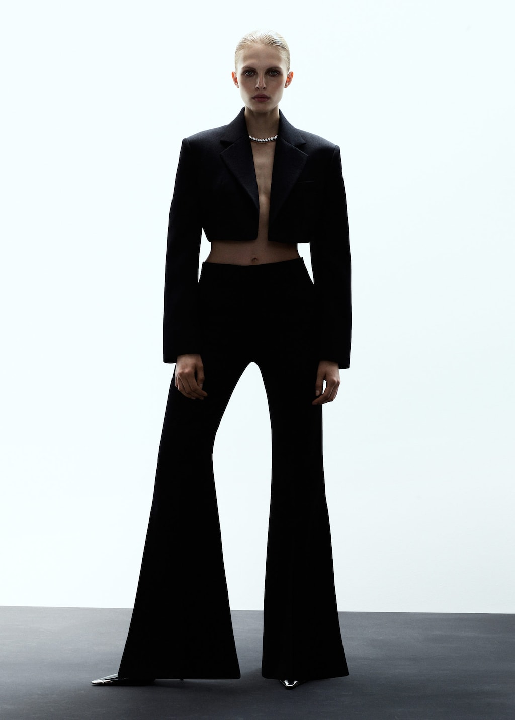 Mango Pantalon De Costume Laine Noir - Femme - 44 -  In Black