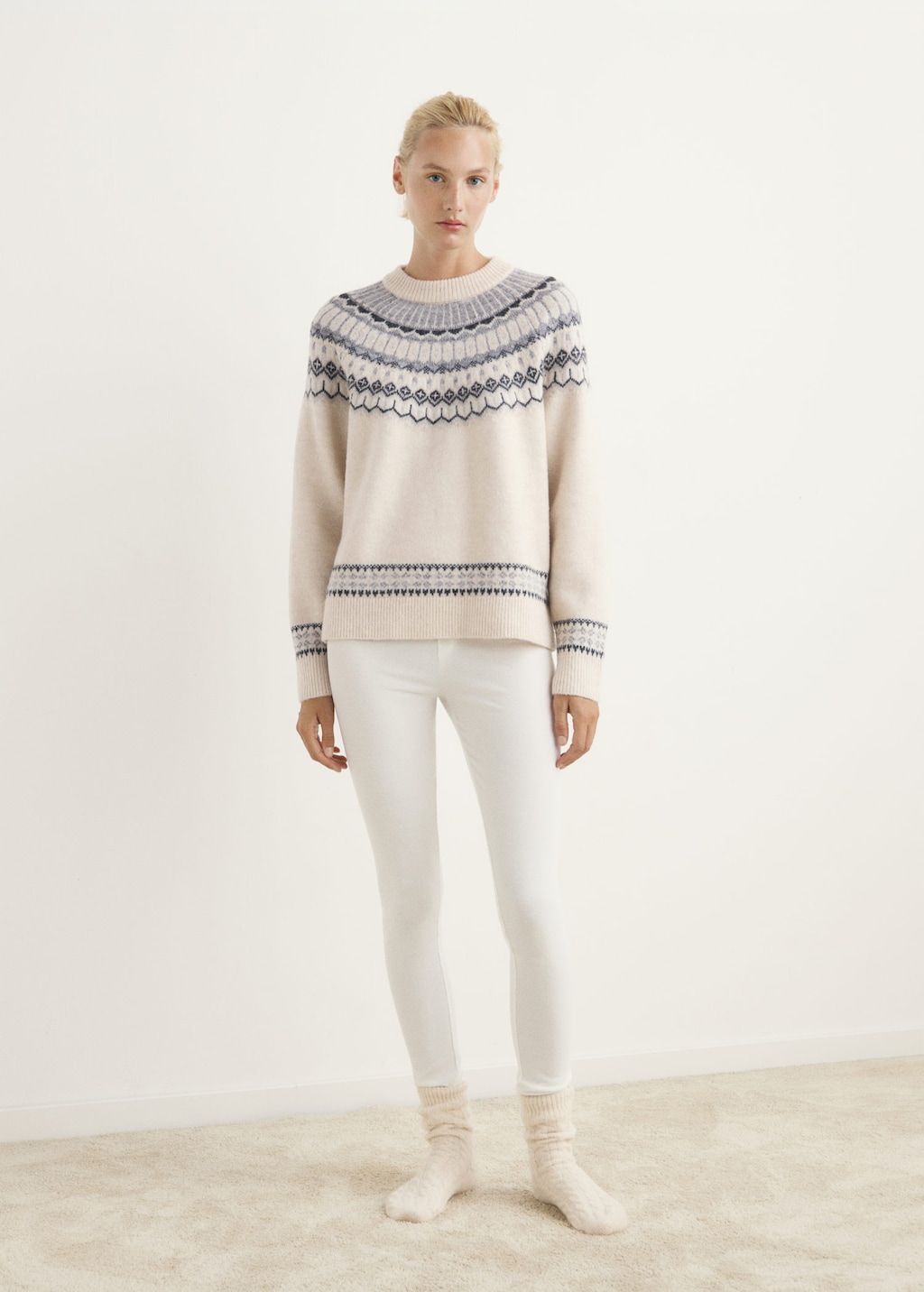 Mango Pyjama Sweater Tallina Grey In Gray