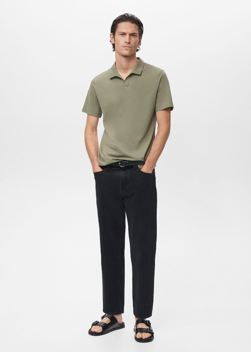 Mango Man Polo Vert Foncé - Homme - Xxl -  In Green