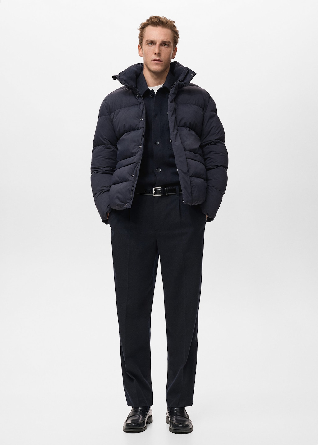 Mango Man Anorak Alonso Navy In Blue