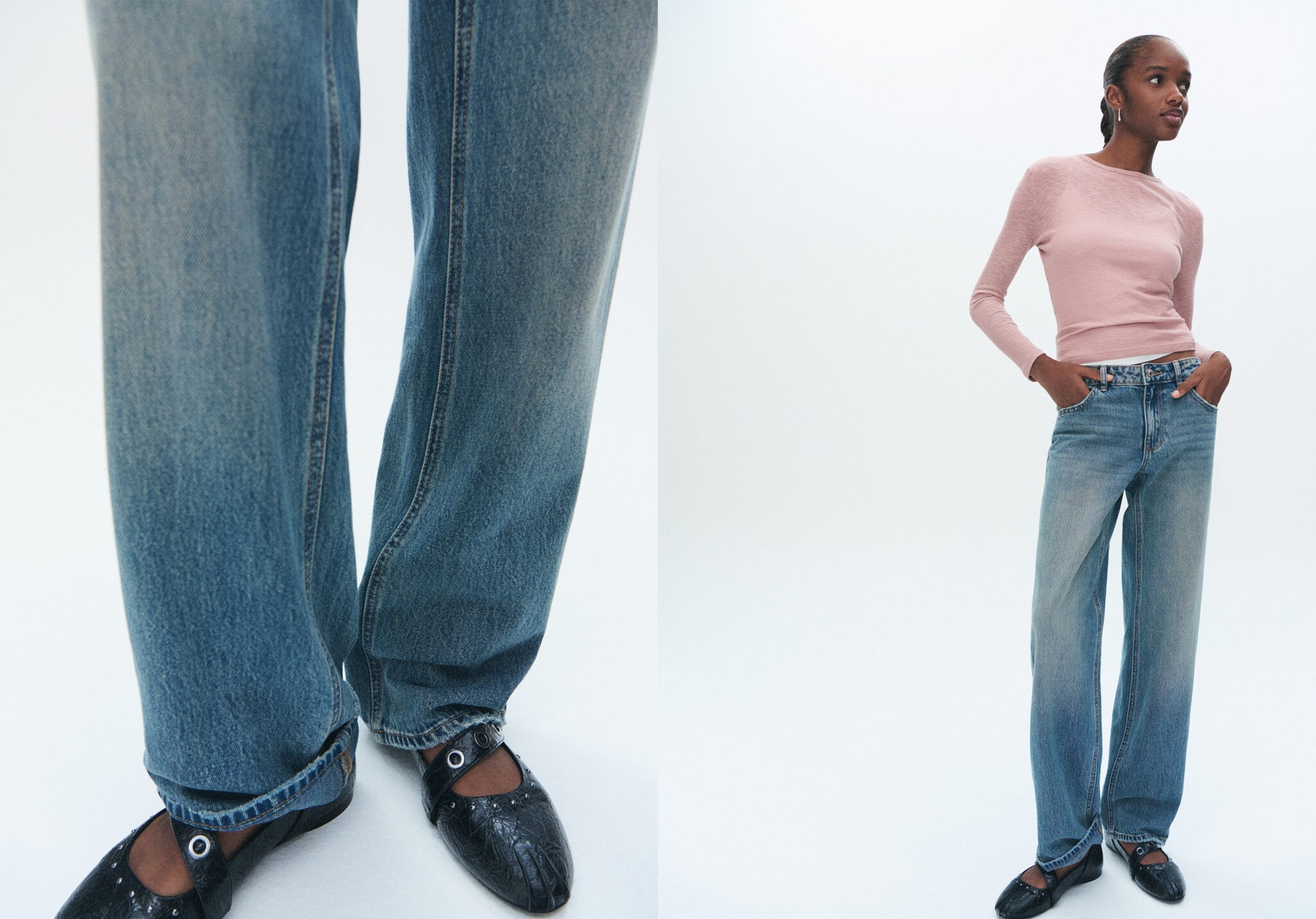 Straight fit jeans - Panoramic plane
