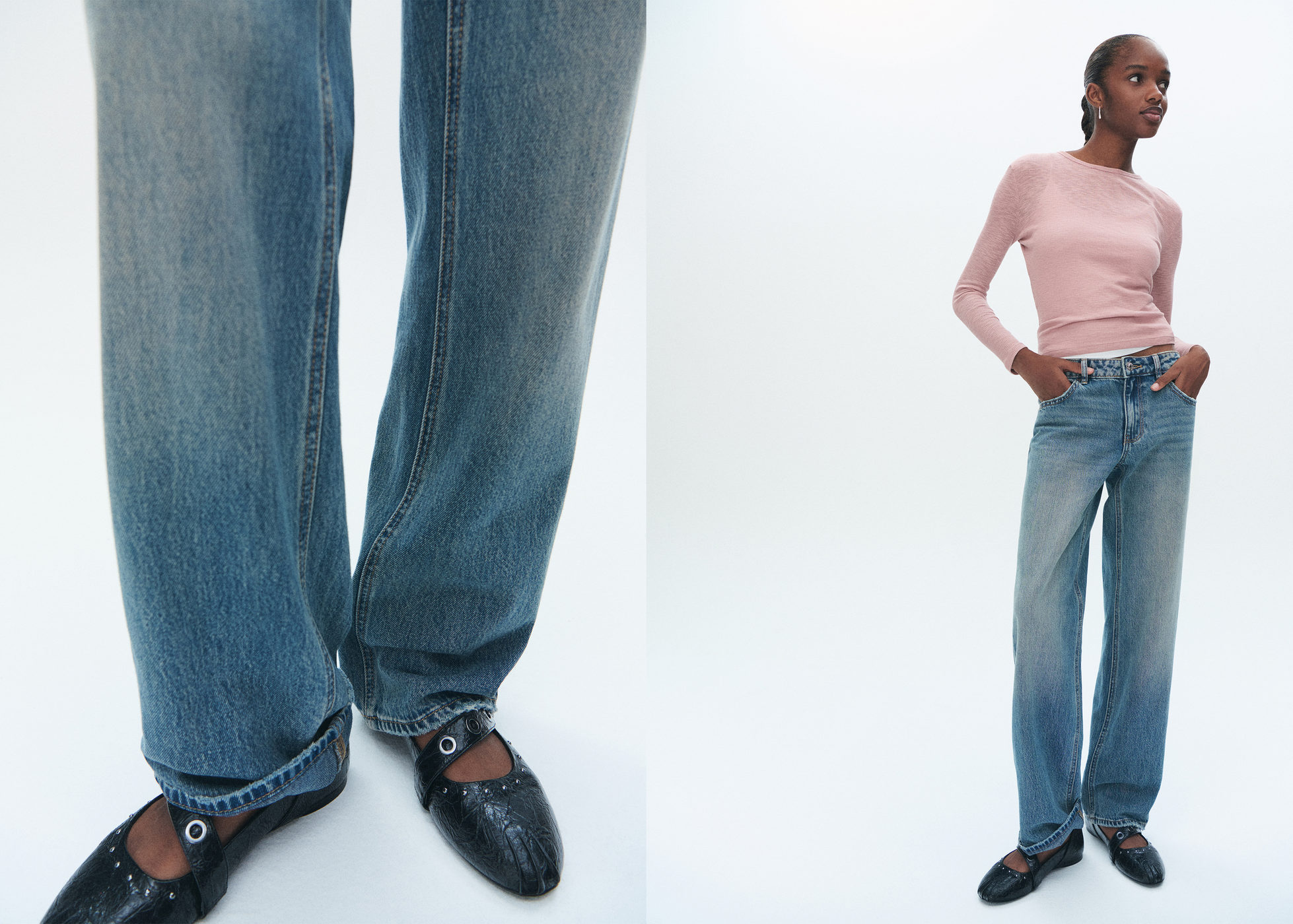 Jeans straight fit - Plano panorámico