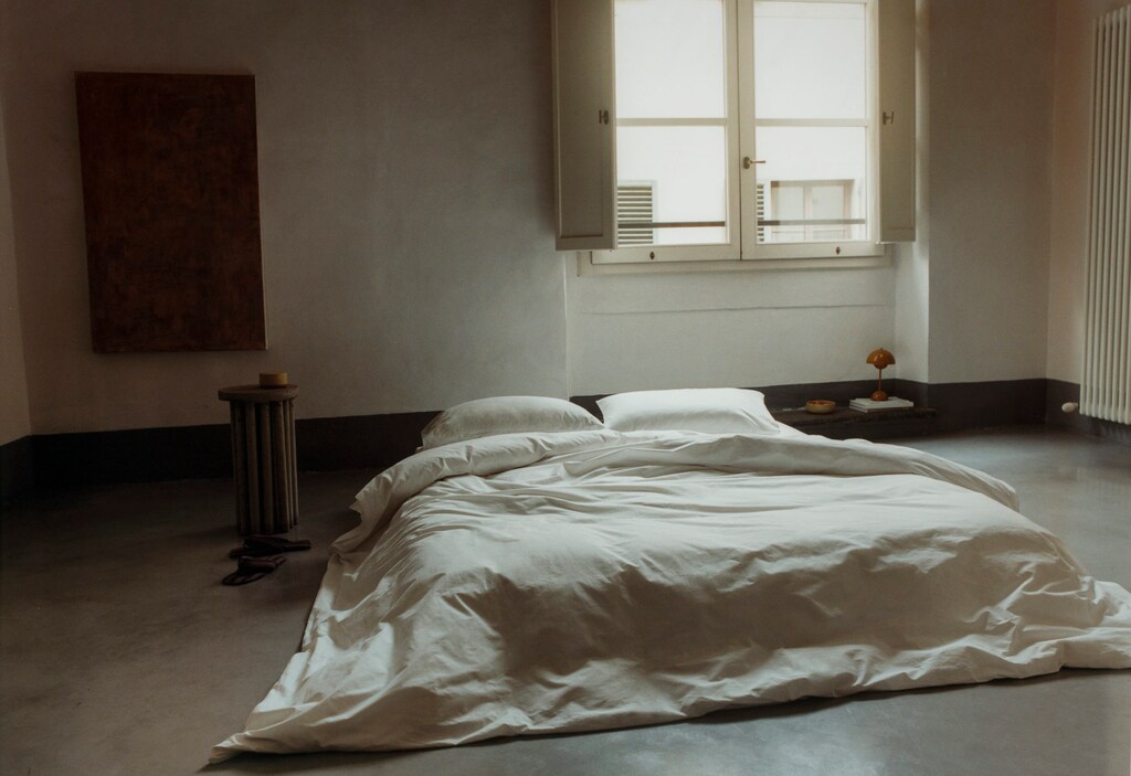 300-thread count cotton percale duvet cover for 150/160 cm bed