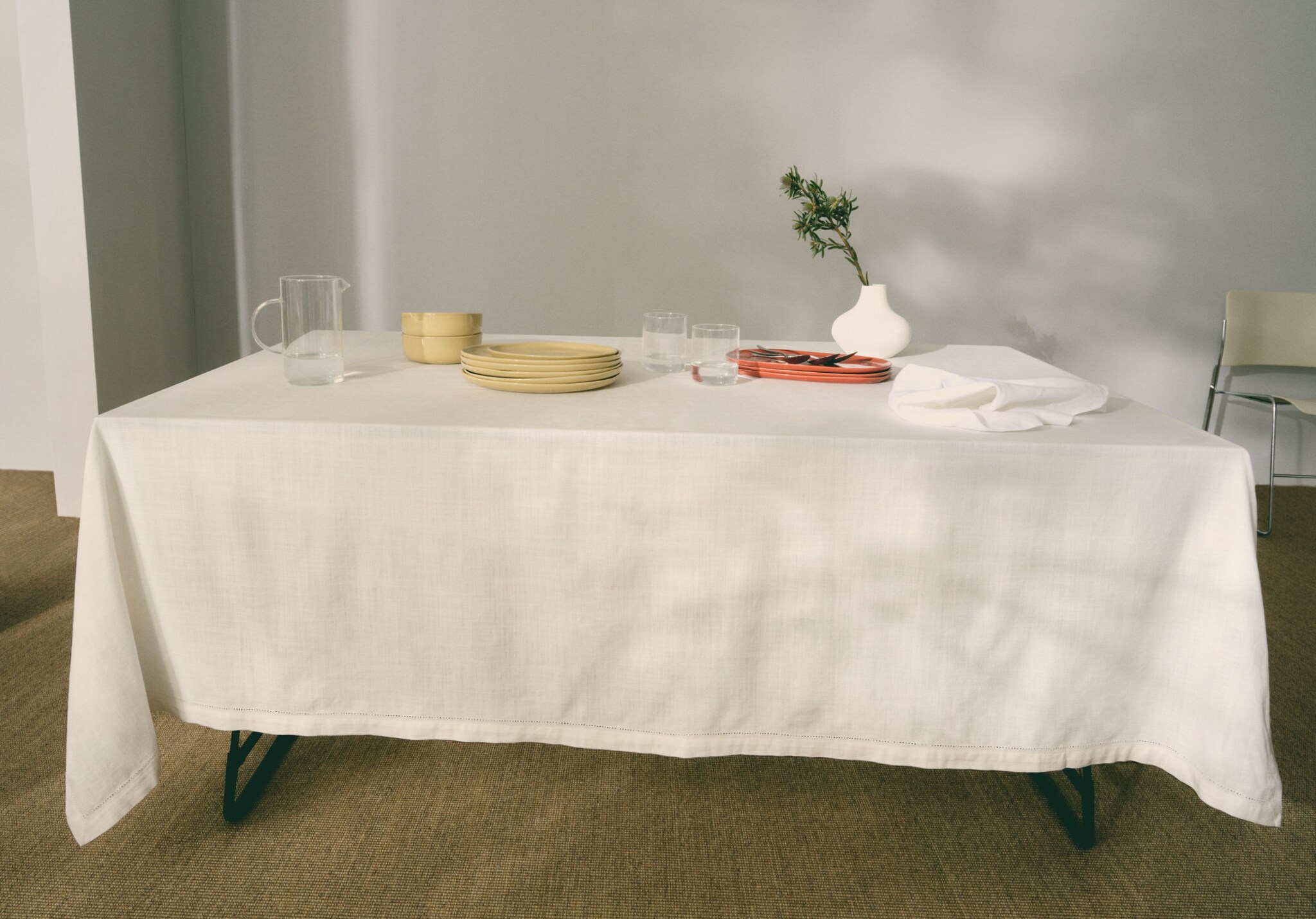 Nappe en coton pour 6 à 8 personnes - Plan panoramique