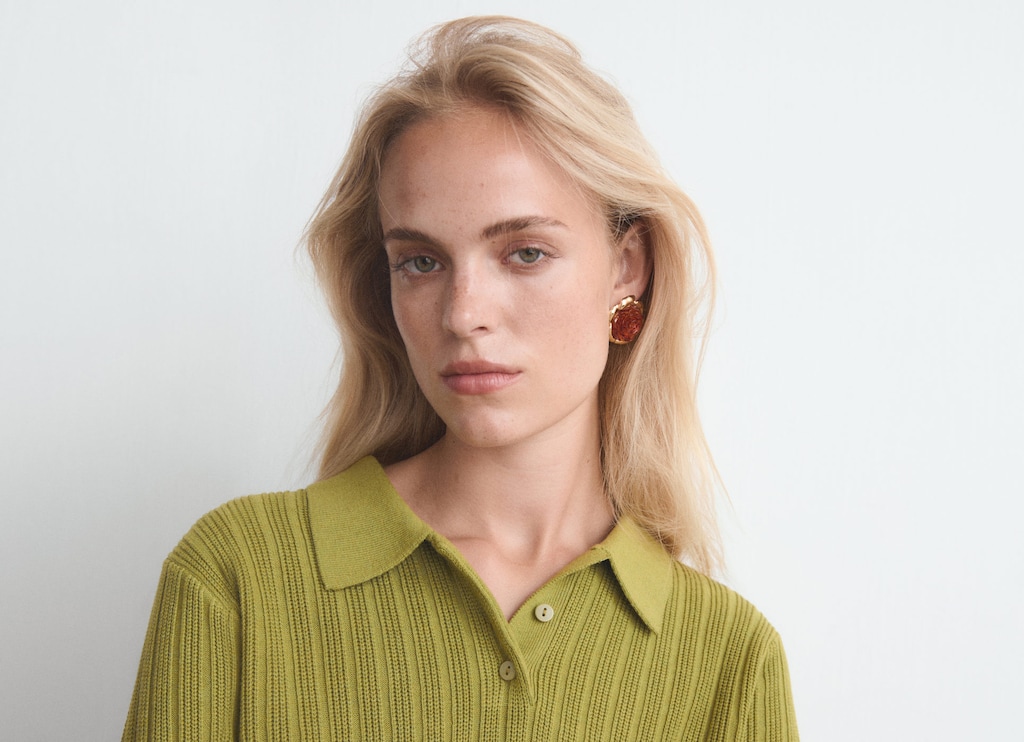 Combined flower earrings