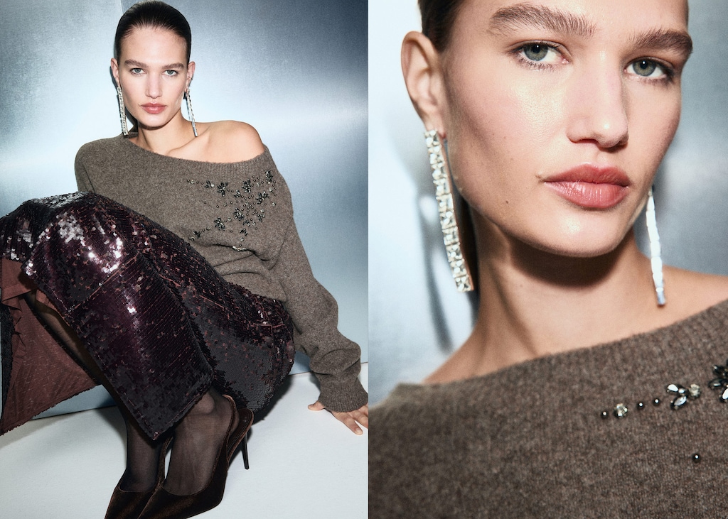 Crystal detail sweatshirt