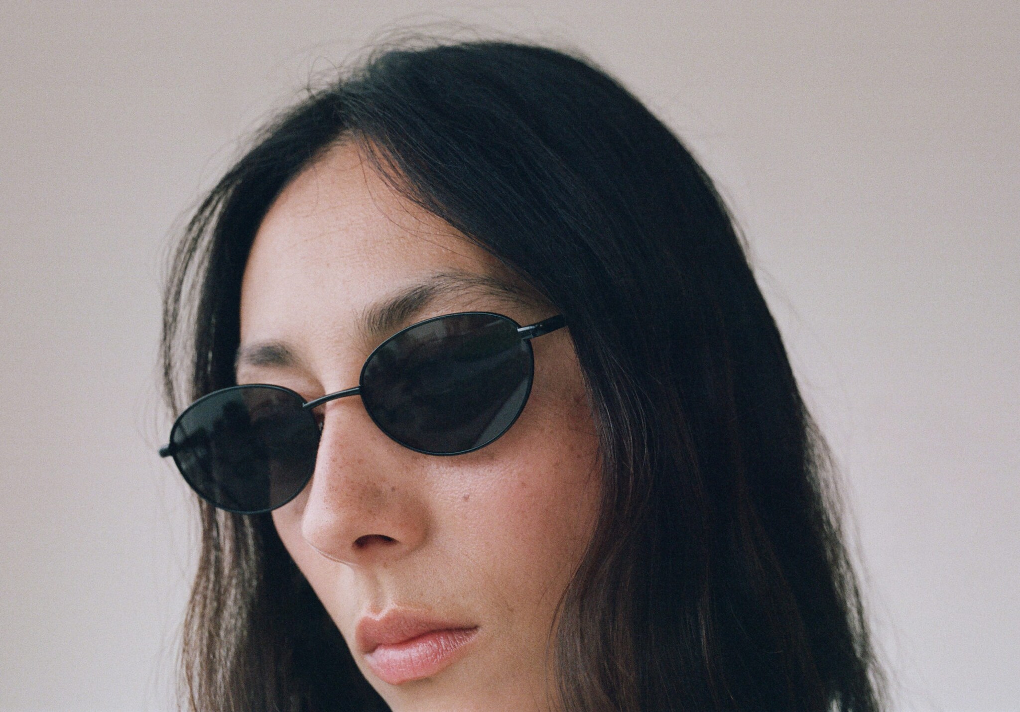 Metallic frame sunglasses - Panoramic plane