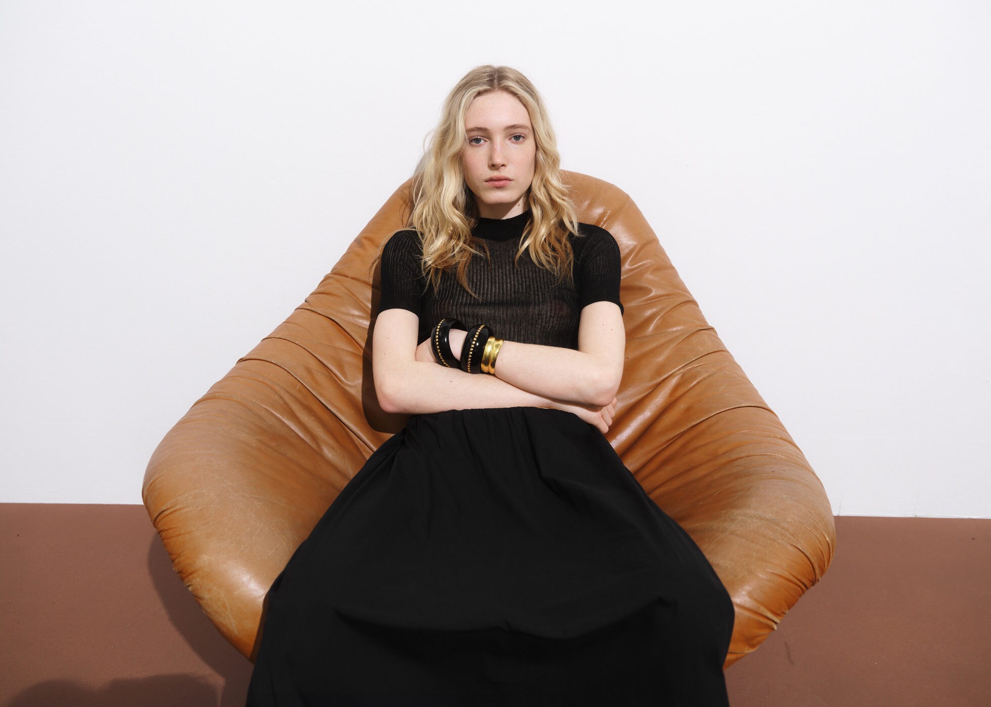 Flared cotton skirt - Panoramic plane