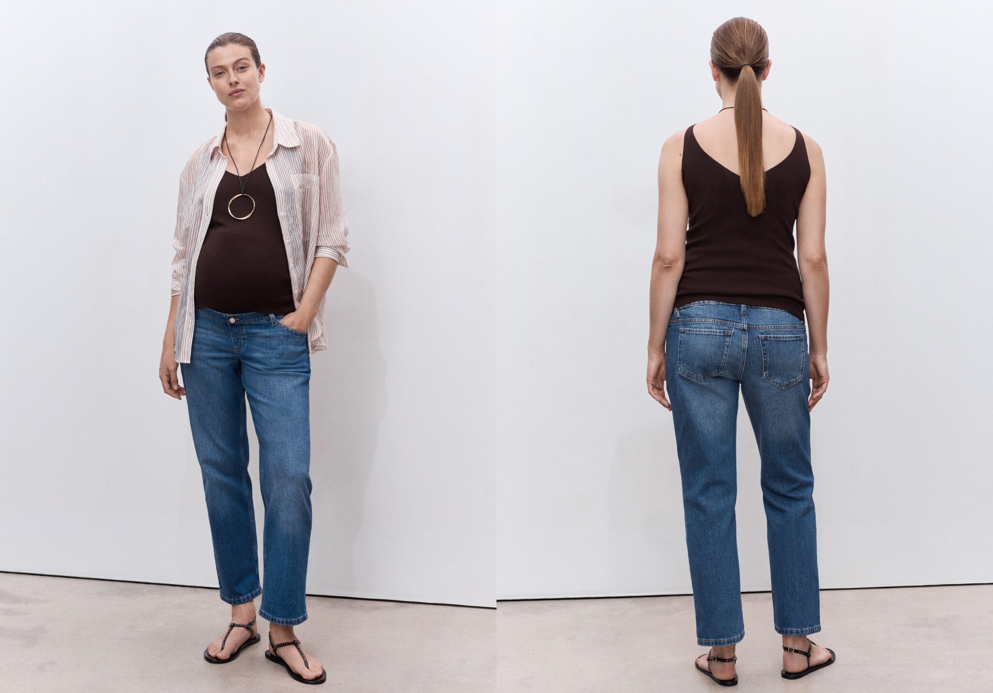 Jeans rectos premamá - Plano panorámico