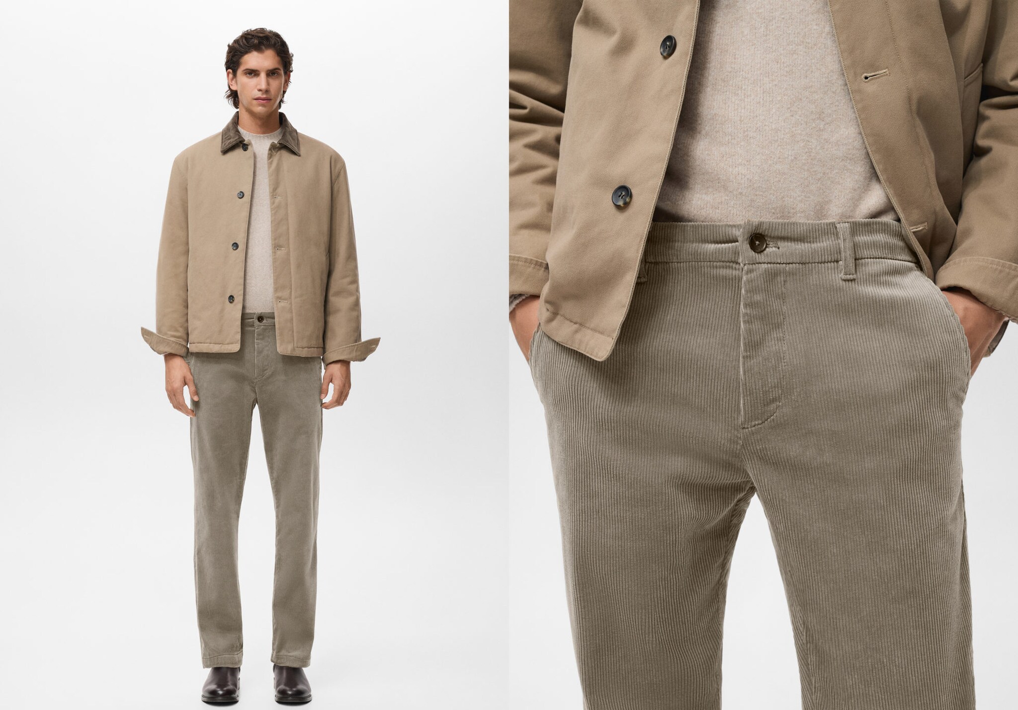 Slim Fit-Cordhose - Panoramaansicht