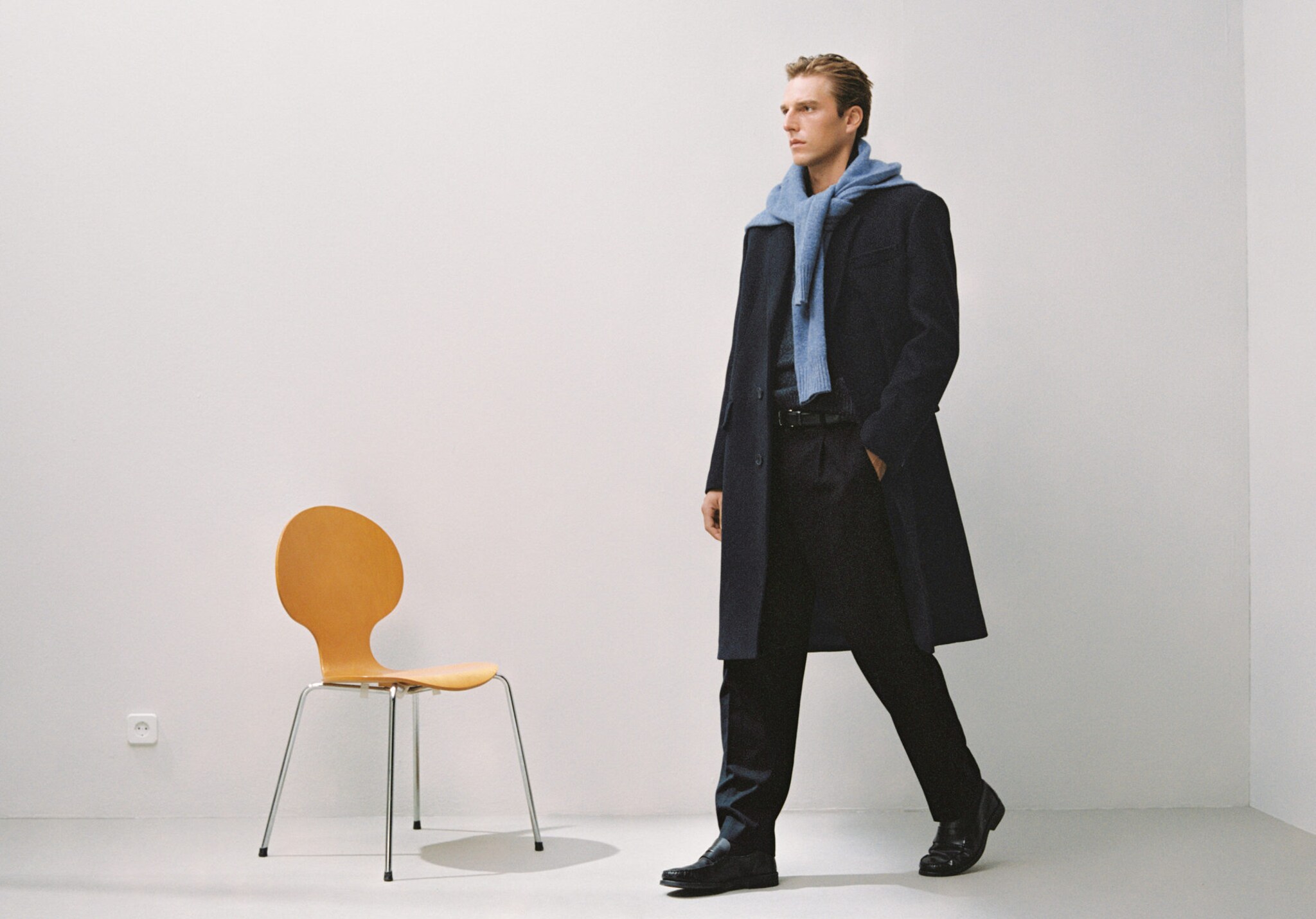 Wool overcoat - Panoramic plane