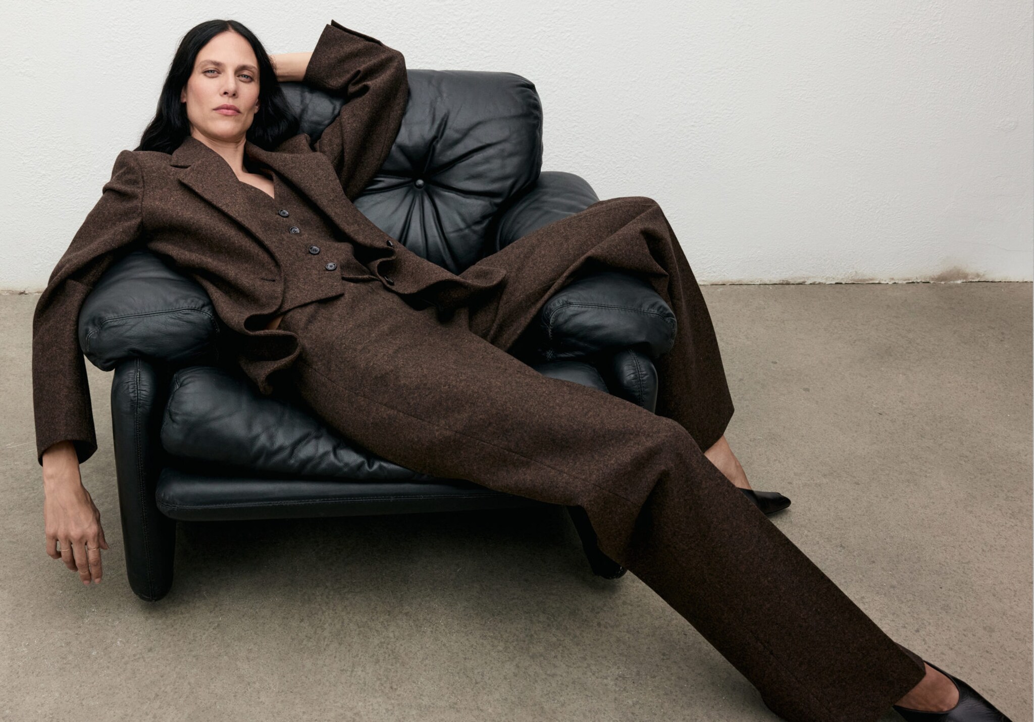 Speckled wool trousers - Panoramic plane