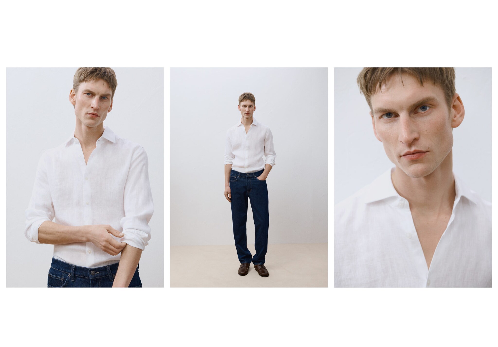 Linen 100% shirt - Panoramic plane