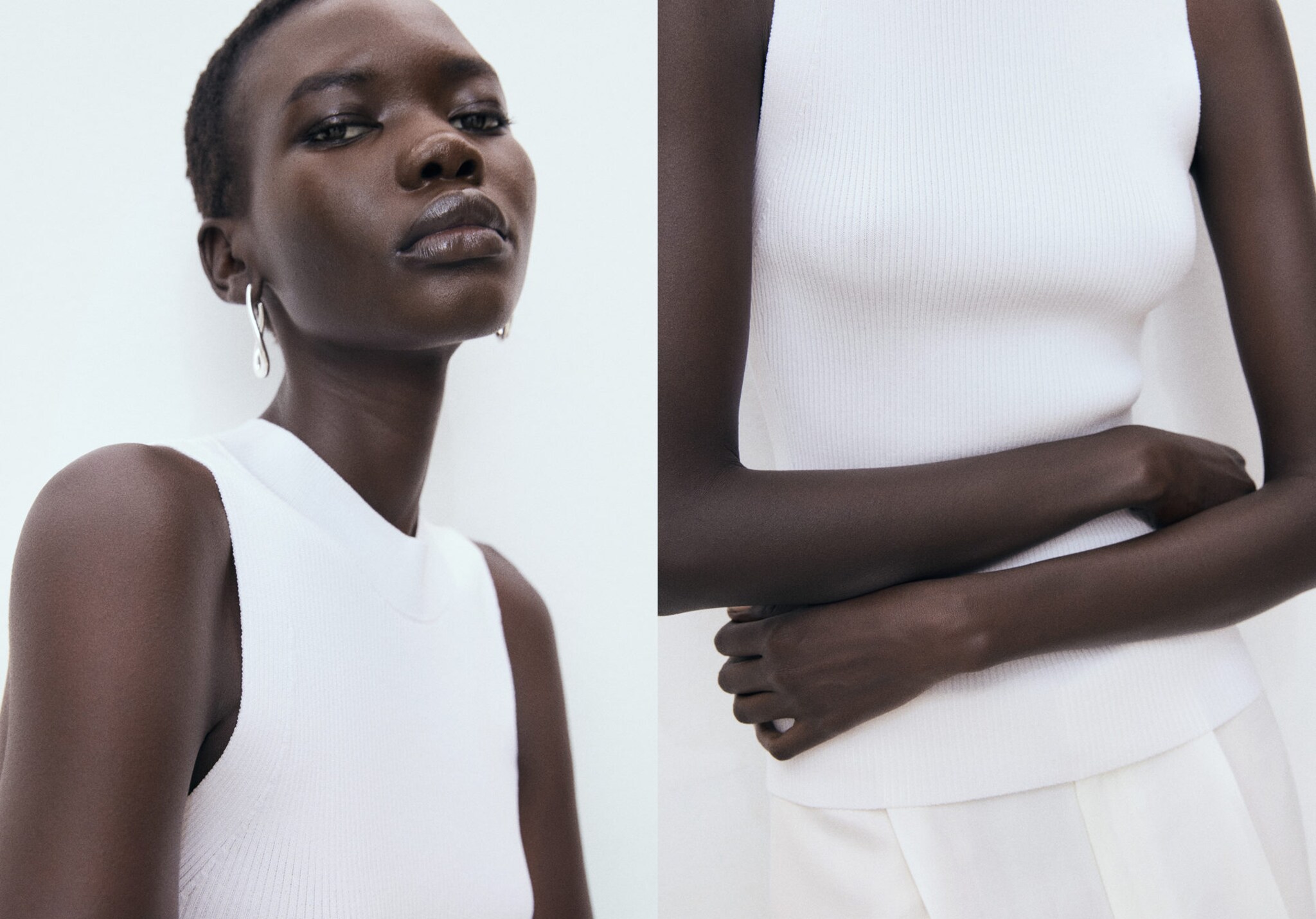 Ribbed knit top - Panoramic plane
