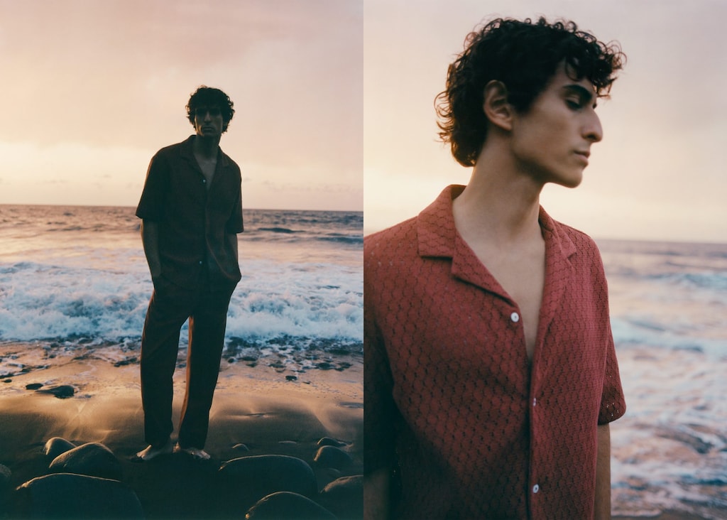 Cotton blouse with lace detail