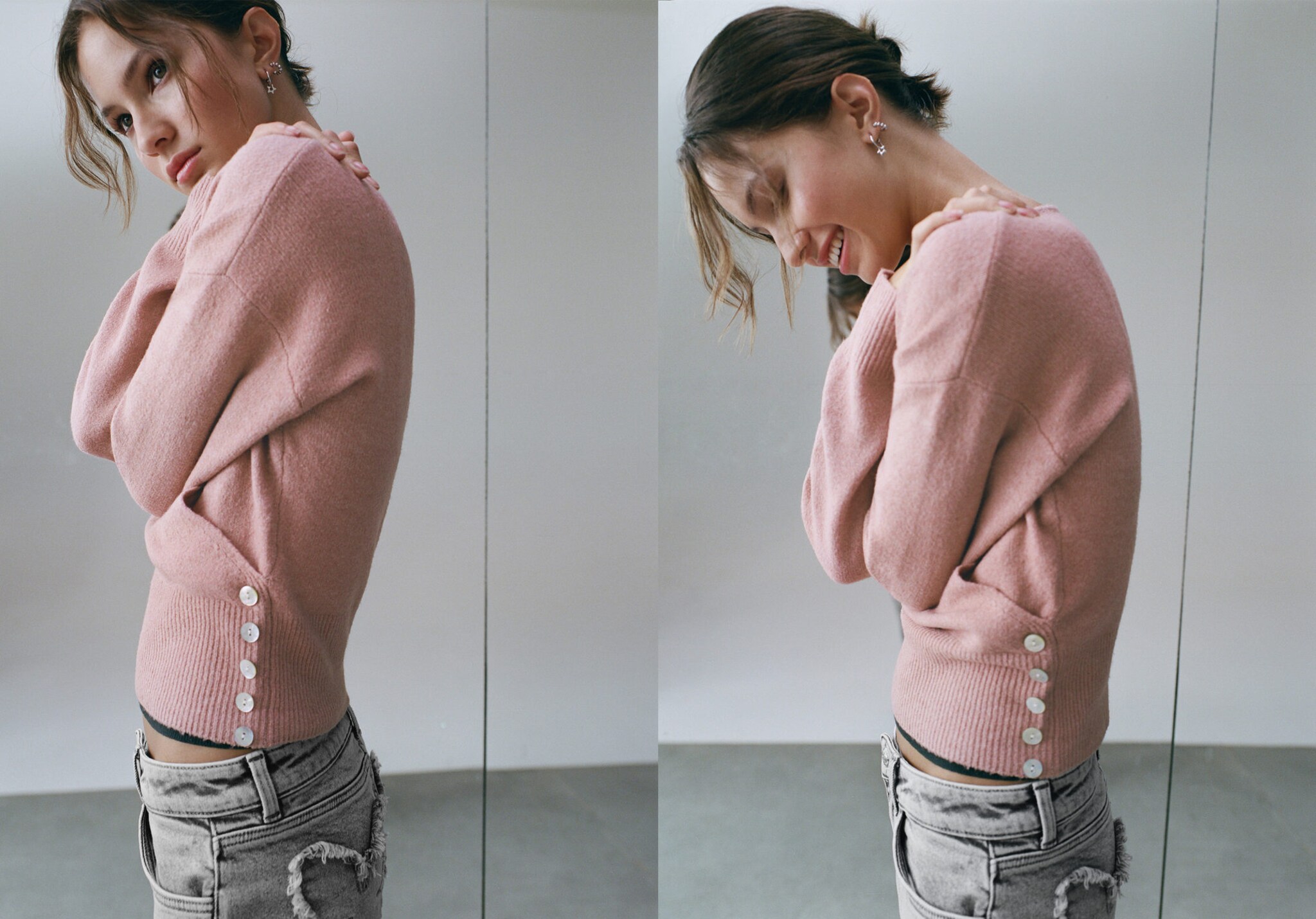 Double-breasted cardigan - Panoramic plane