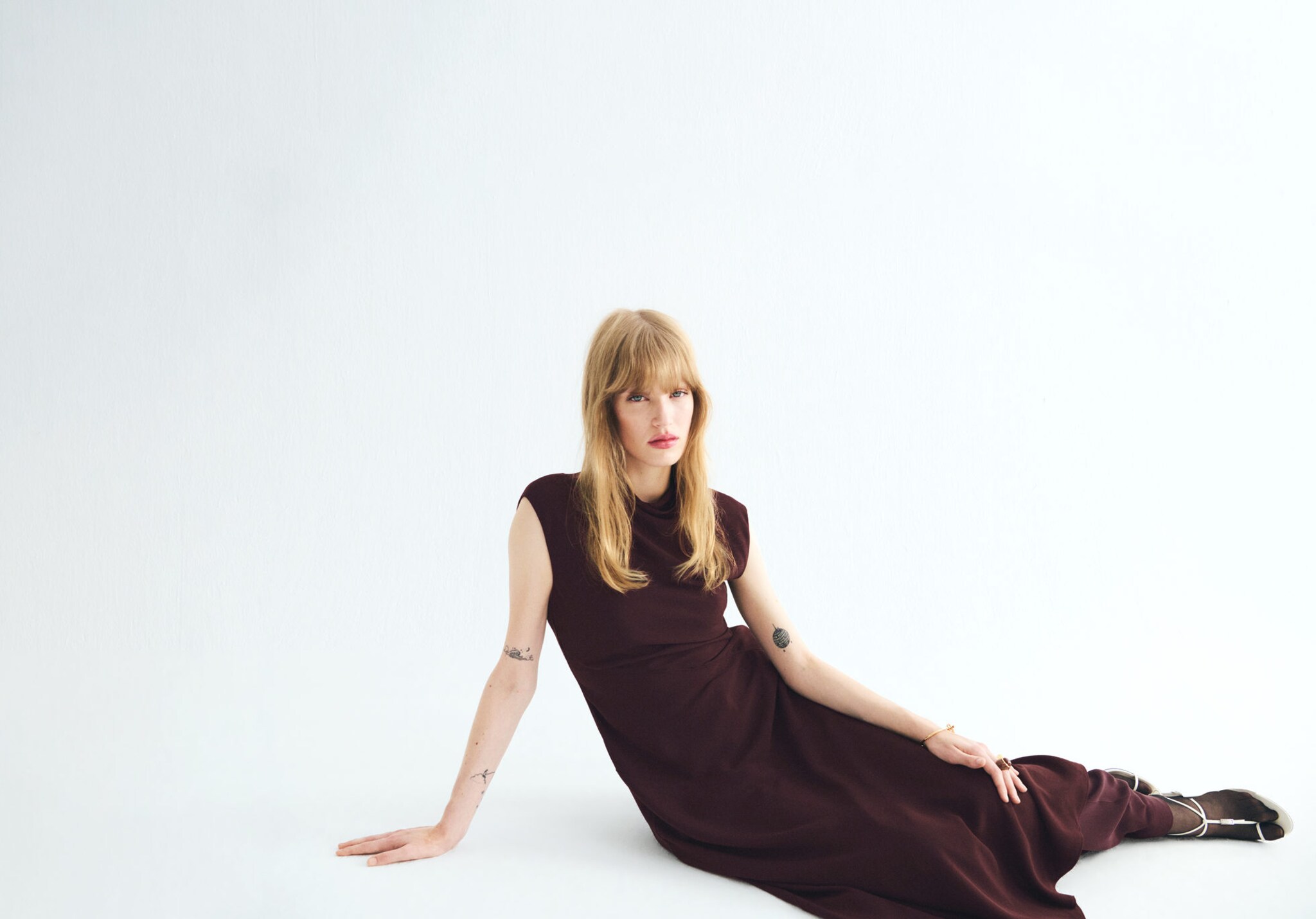 Long turtleneck dress - Panoramic plane