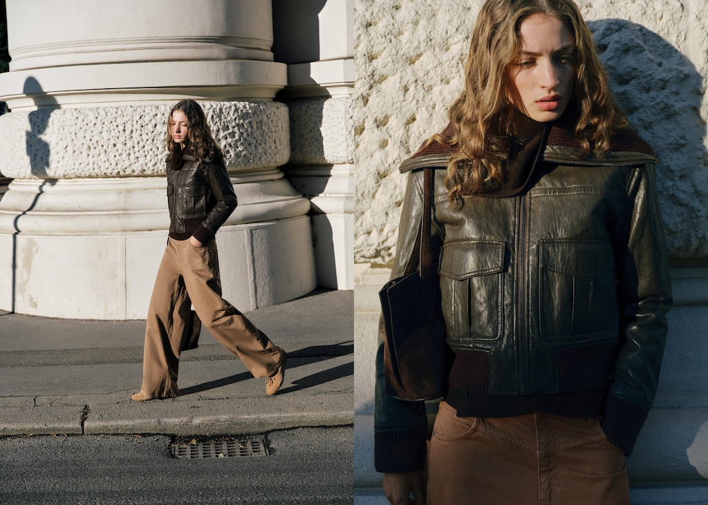 Wide-leg mid-rise loose-fit jeans