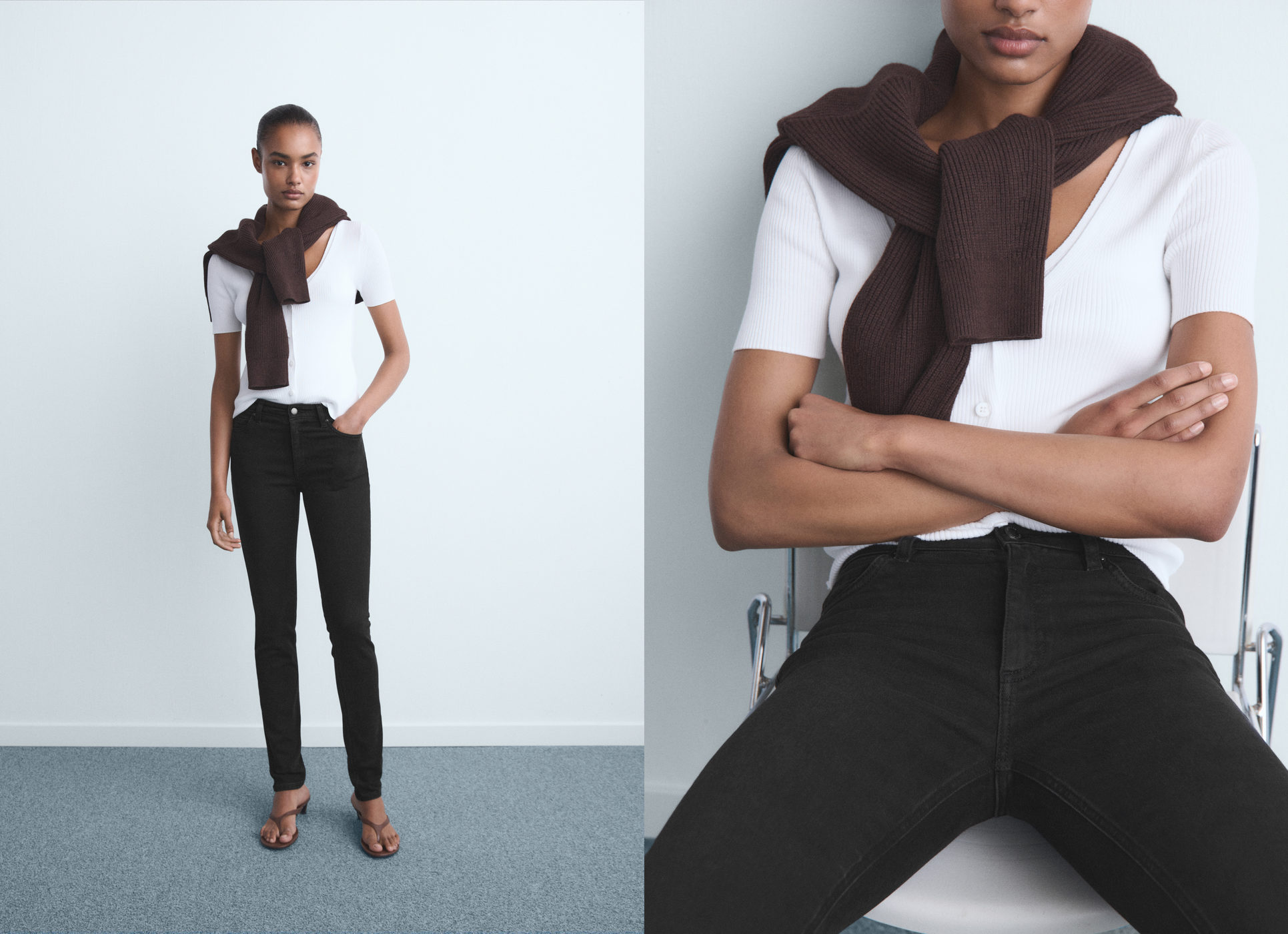 Jean skinny taille normale - Plan panoramique