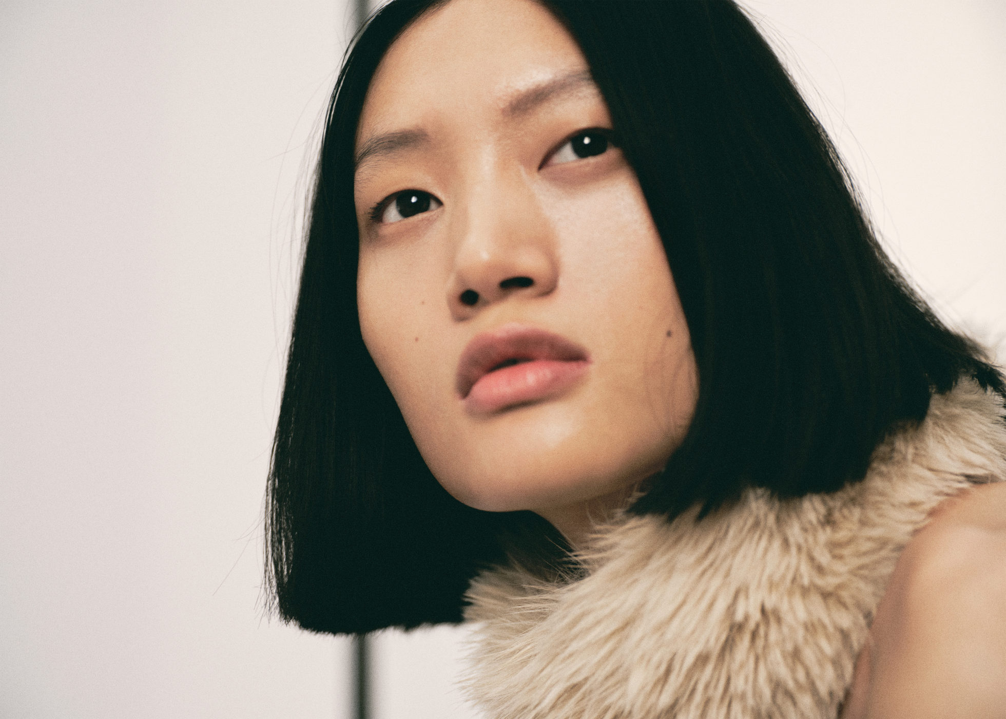 Faux fur effect scarf - Panoramic plane