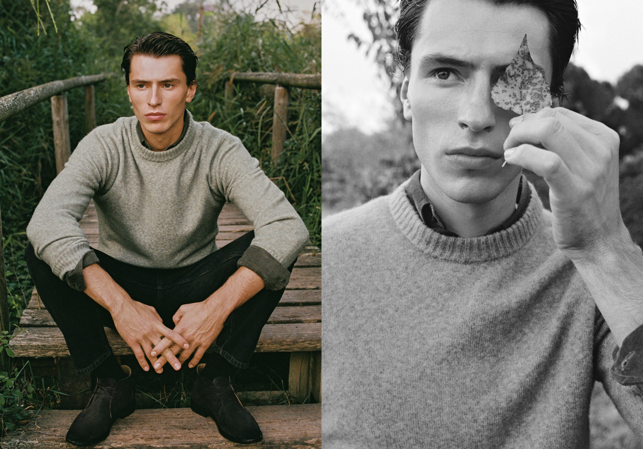 Wool and alpaca-blend sweater - Panoramic plane